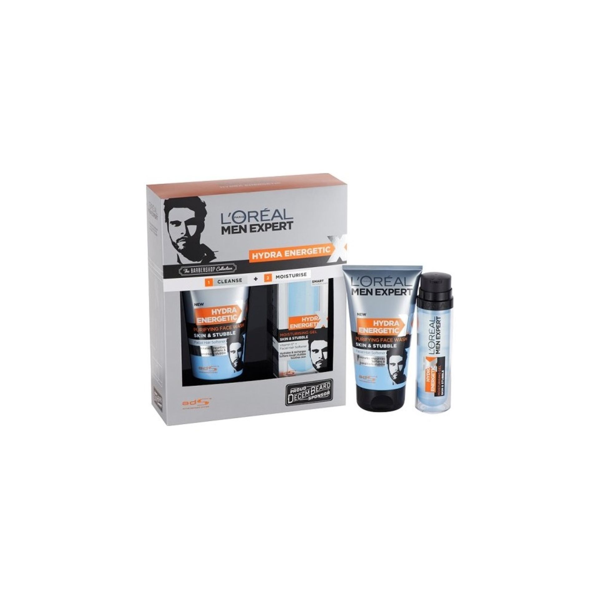 V Brand New L'Oreal Men Expert Hydra Energetic Gift Set Including Purifying Face Wash (150ml)