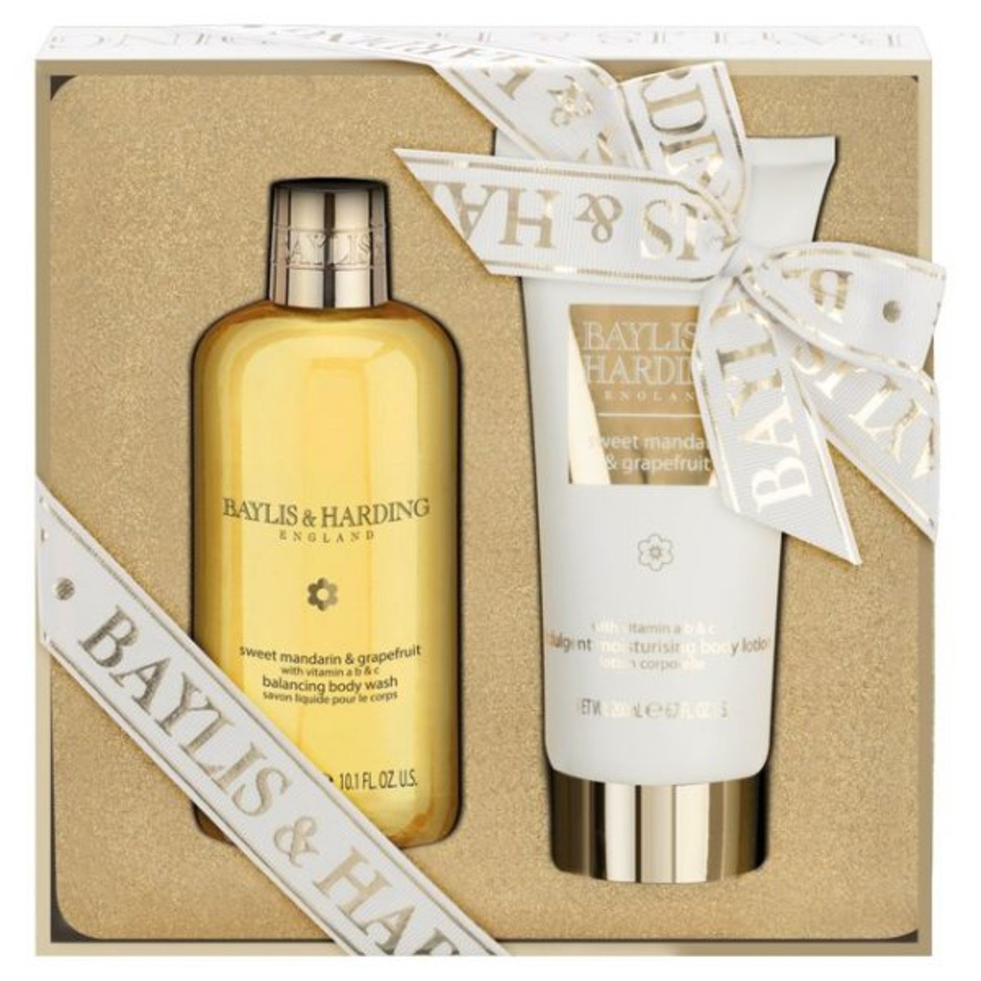 V *TRADE QTY* Brand New Baylis & Harding Sweet Manderin & Grapefruit Balancing Body Wash (300ml) And