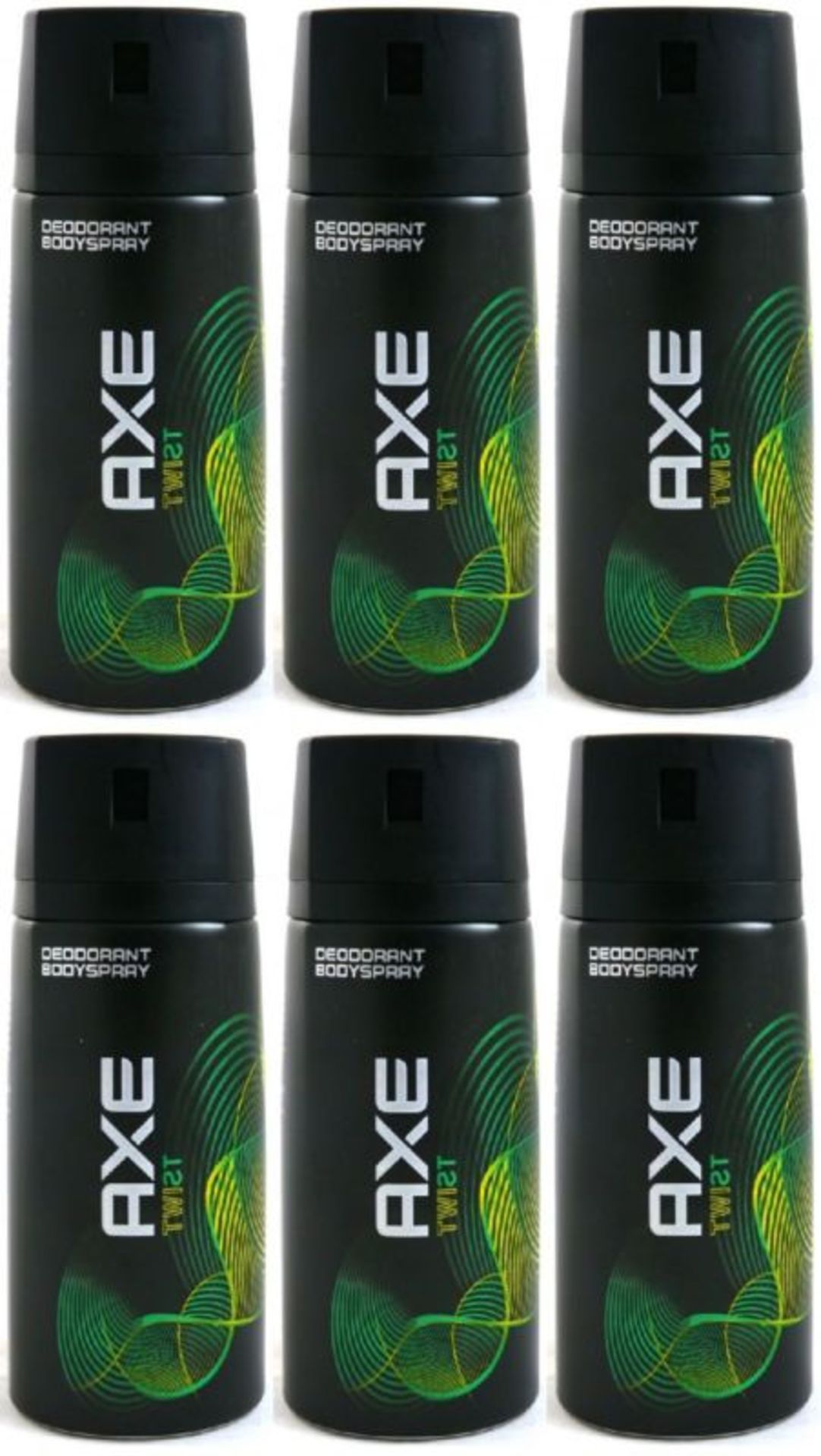 V Brand New 6 x Lynx (Axe) Twist Deodorant Body Spray 150ml Total ISP For 6 £17.64