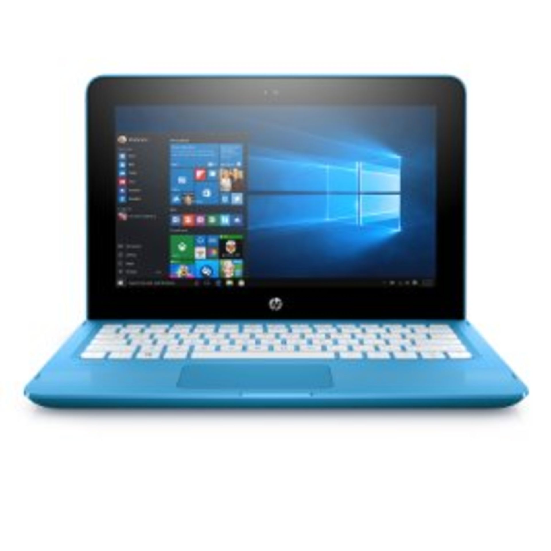V Grade A HP Stream N3060 Convertible Laptop Aqua Blue - 2Gb RAM - 32Gb eMMC - 1TB OneDrive - 11. - Image 2 of 2
