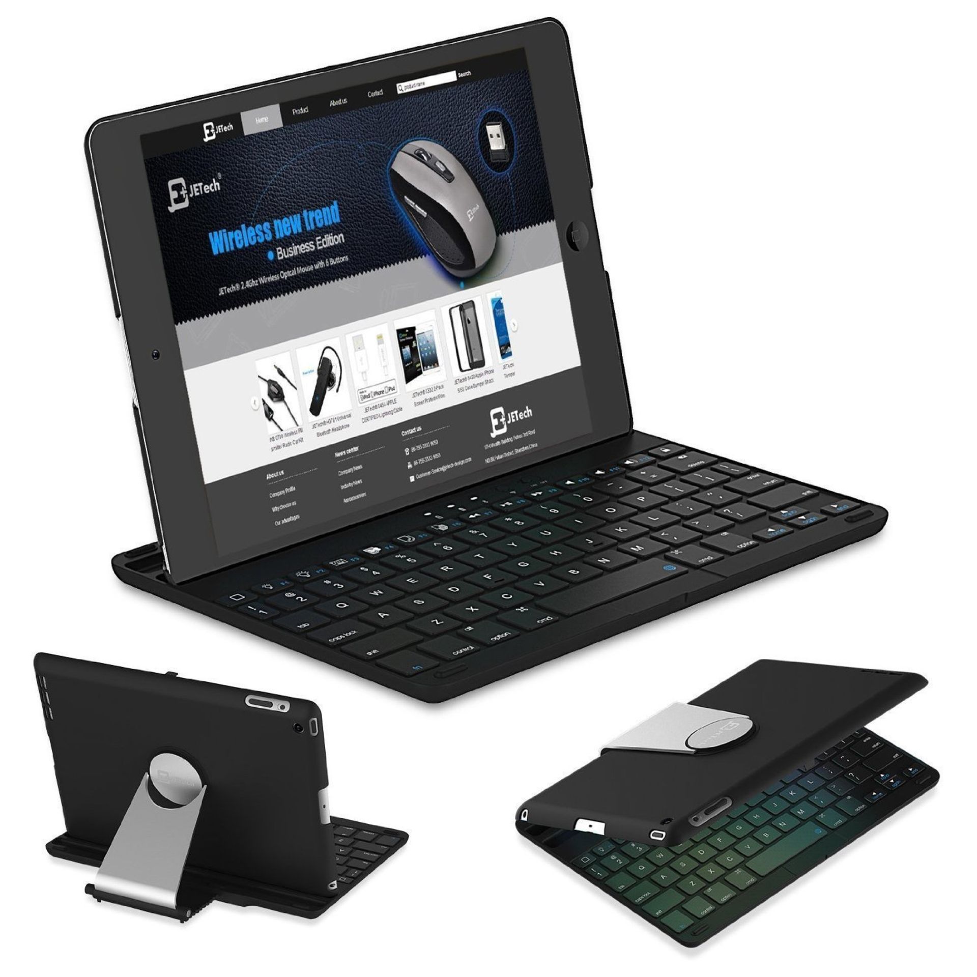 V *TRADE QTY* Brand New Bluetooth Keyboard Case For Apple iPad Air 2 (Amazon Price £24.95) X 3