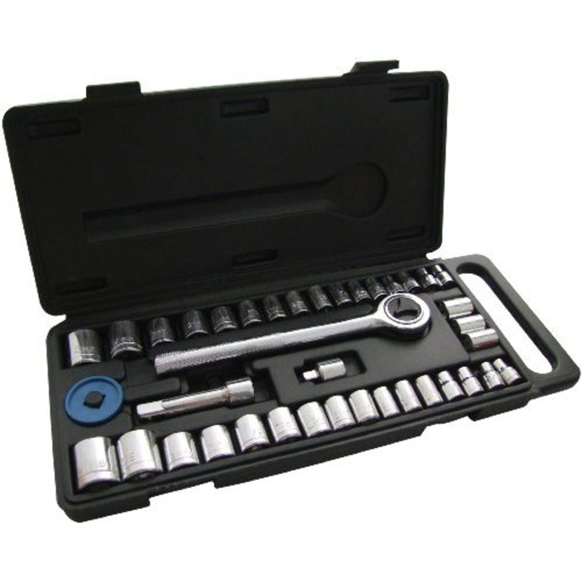 V *TRADE QTY* Brand New 40 Piece 1/4" and 3/8" Drive Chrome Plated Socket Set X901 YOUR BID PRICE TO
