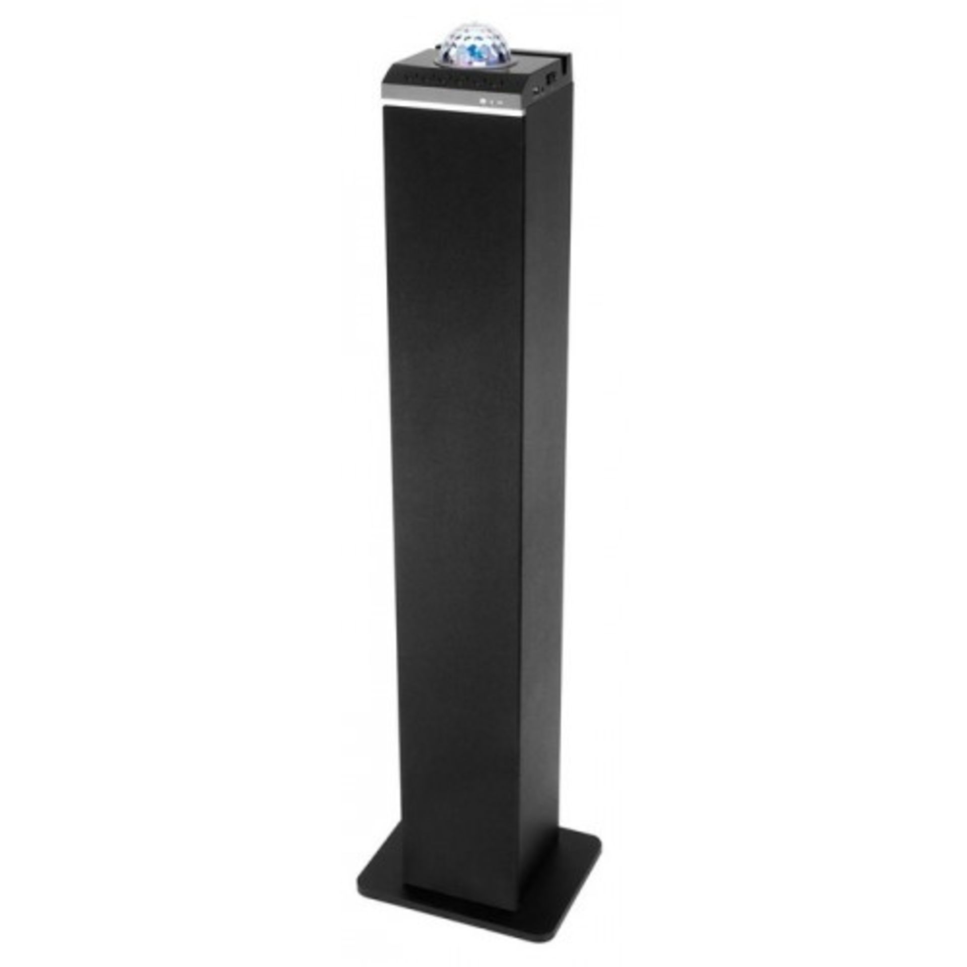 V Brand New Intempo Bluetooth Tower Speaker with Built In Disco Light - 3.5mm Aux Input - 20W Output