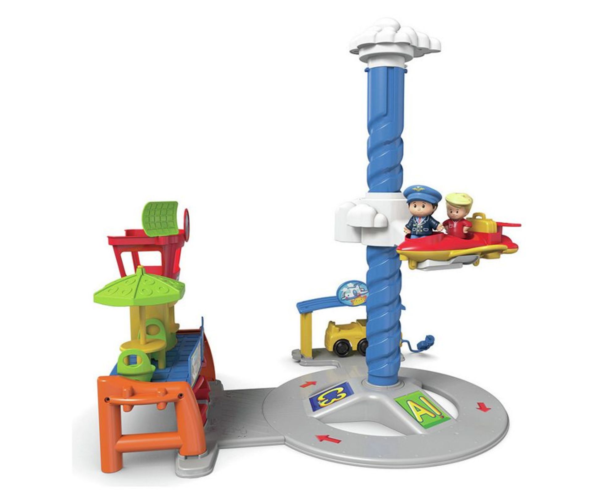V *TRADE QTY* Brand New Fisher Price Little People Spinnin' Sounds Airport ISP - £23.99 X 4 YOUR BID