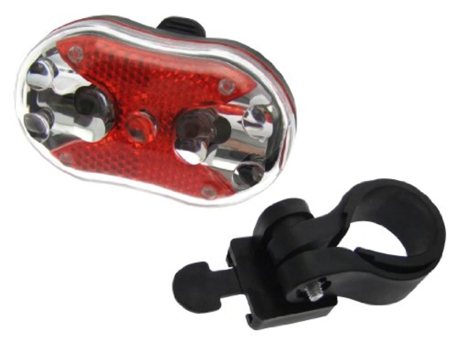 V *TRADE QTY* Brand New 9 LED Rear Bicycle Light - 7 Modes - Mounting Bracket - Belt clip X 12