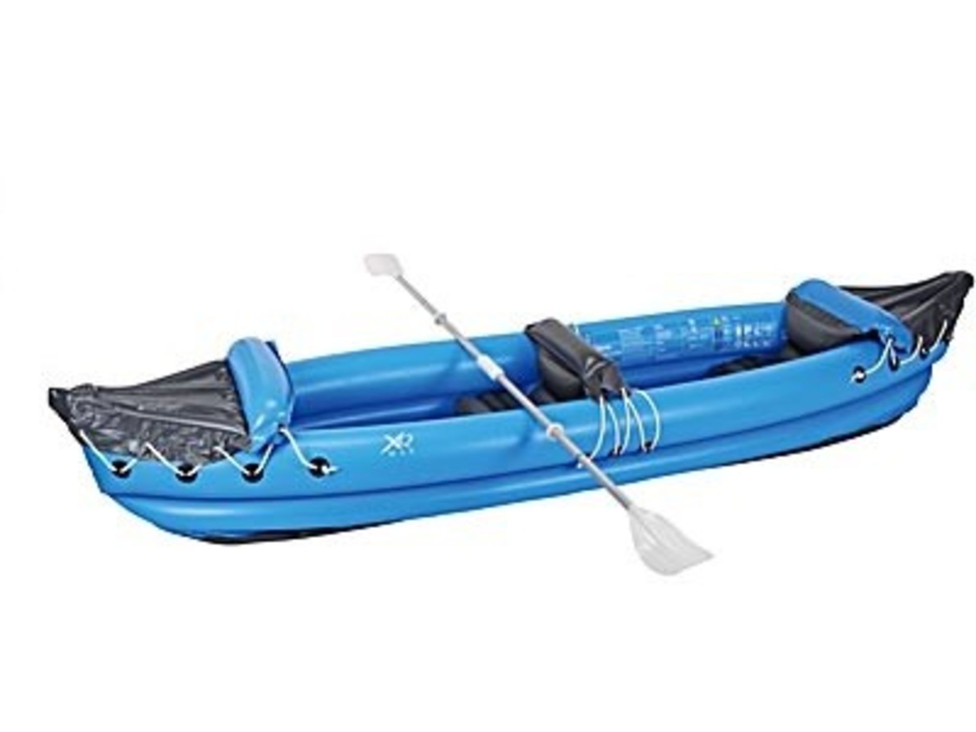 V Brand New 2 Person Inflatable Kayak/Canoe with Paddles - Constructed from Durable PVC - Two