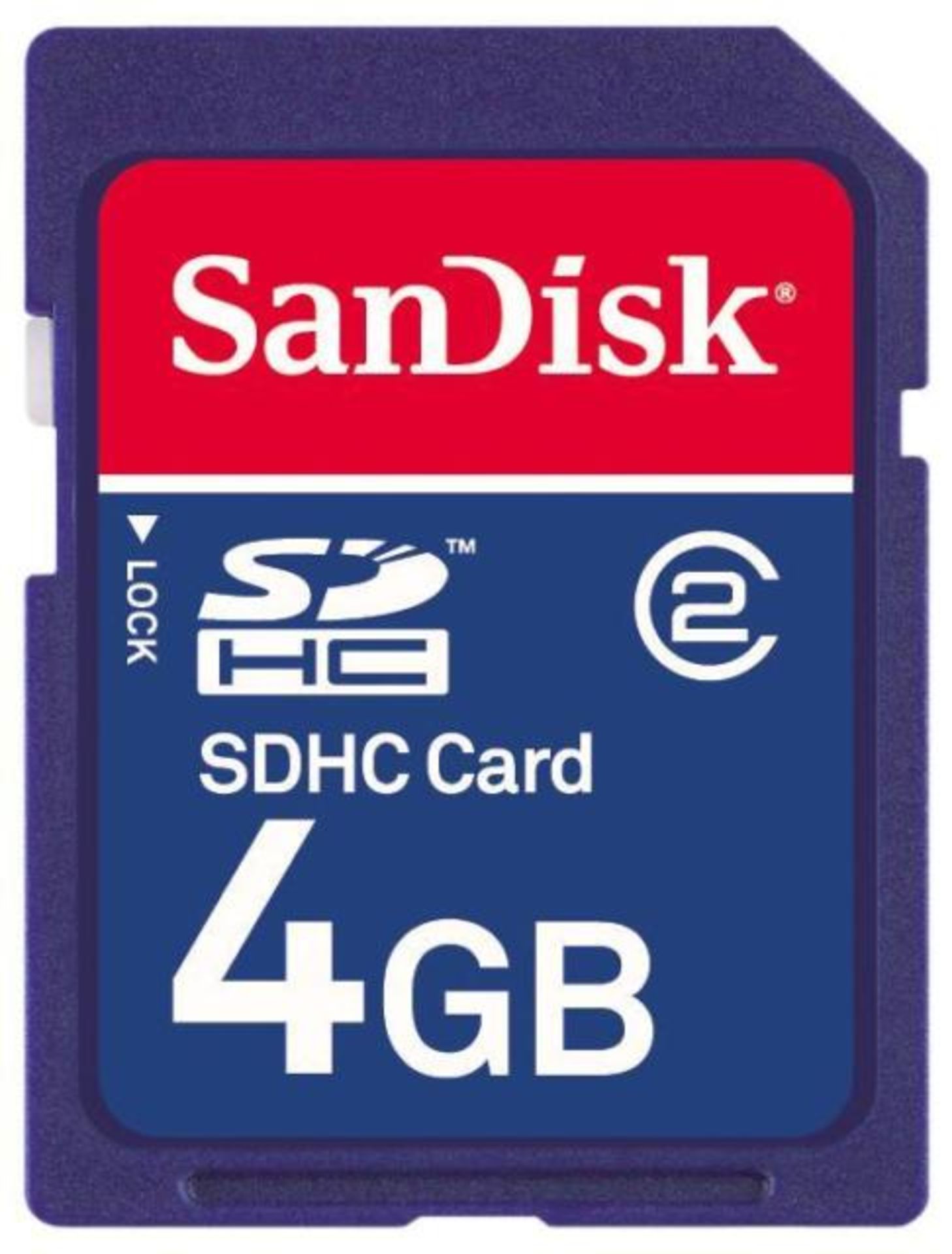 V Brand New A Lot Of Four SanDisk 4gb SDHC Cards ISP £8.30 Each (Venture Direct)