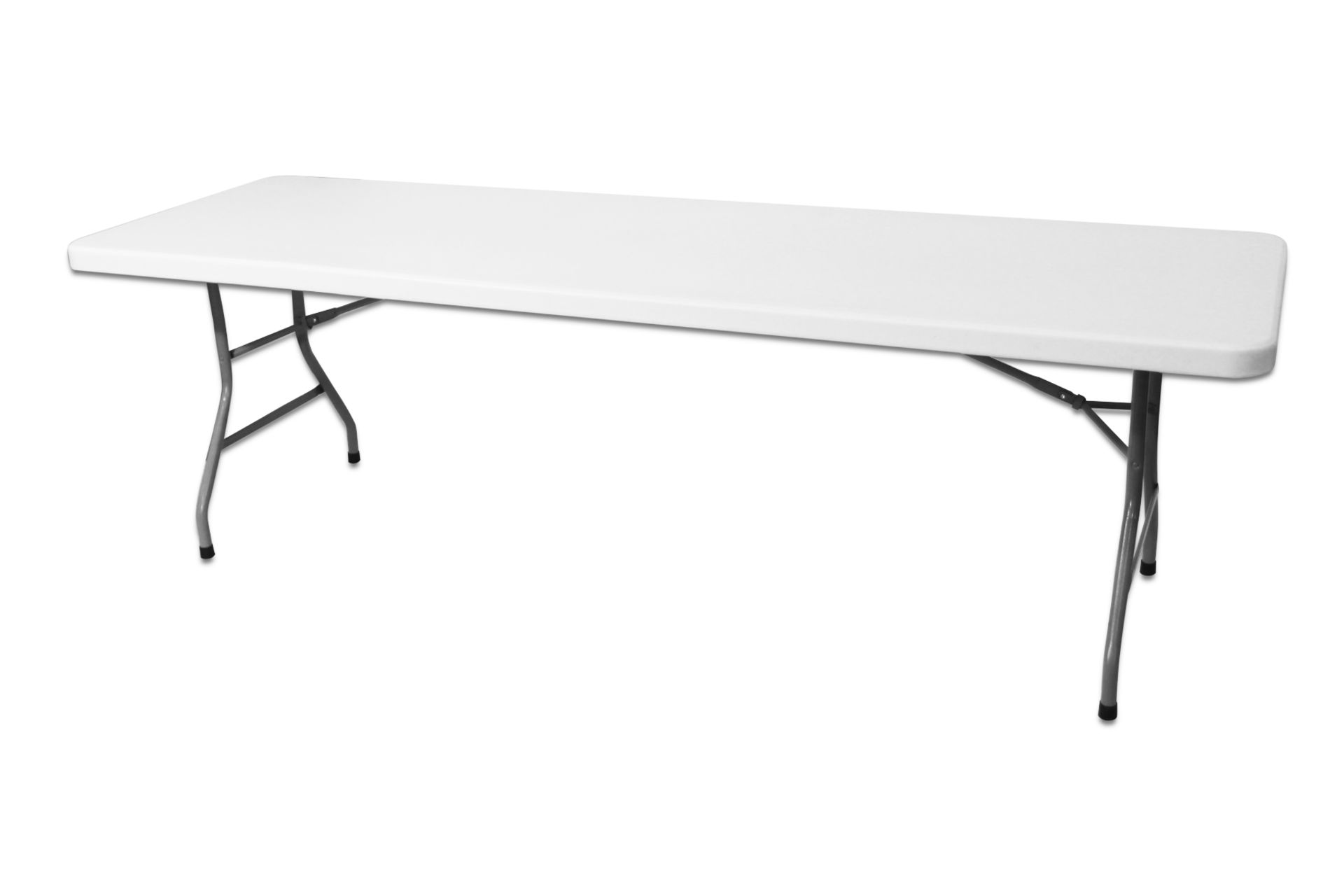 V *TRADE QTY* Grade A 8ft Plastic Trestle Table X 30 YOUR BID PRICE TO BE MULTIPLIED BY THIRTY - Image 2 of 5