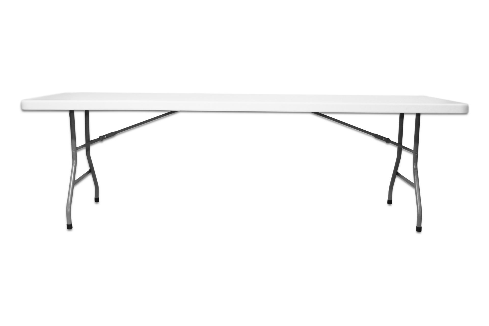 V *TRADE QTY* Grade A 8ft Plastic Trestle Table X 30 YOUR BID PRICE TO BE MULTIPLIED BY THIRTY