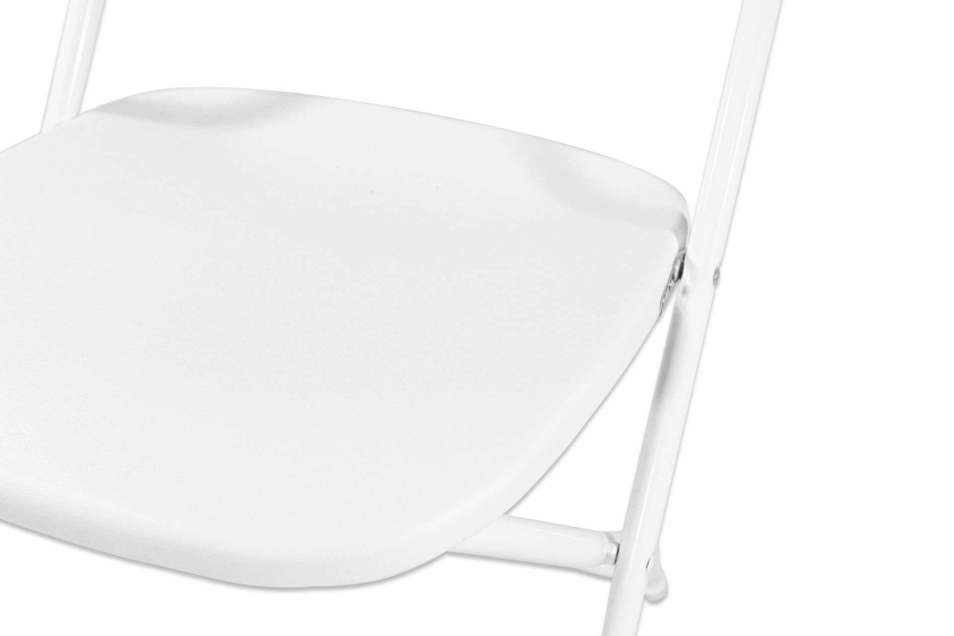 V *TRADE QTY* Grade A Folding Plastic Chair - White X150 YOUR BID PRICE TO BE MULTIPLIED BY ONE - Image 5 of 6