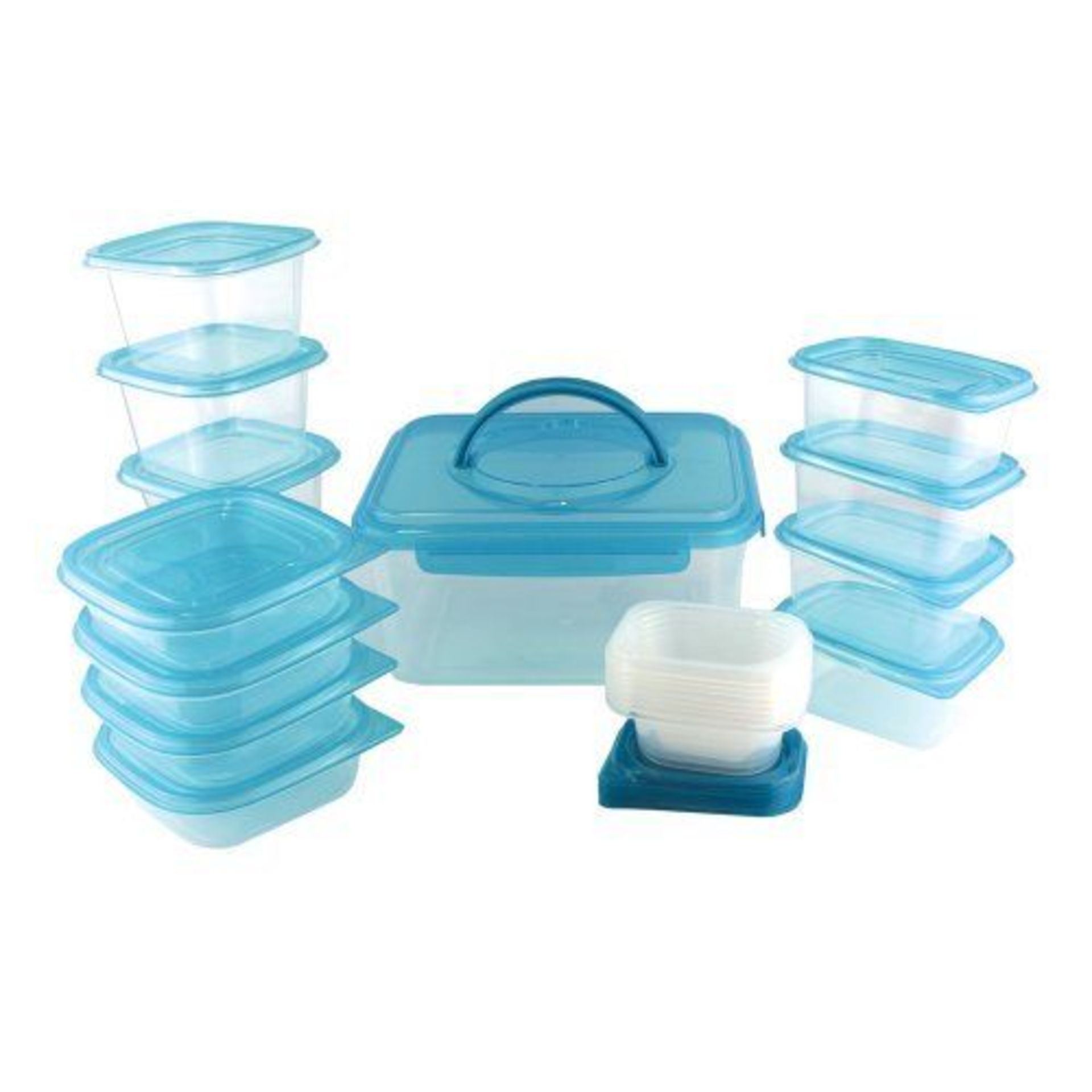 V Brand New 21 Piece Cake Decorating And Storage Kit (Pink Trim) RRP 19.99 X 2 YOUR BID PRICE TO