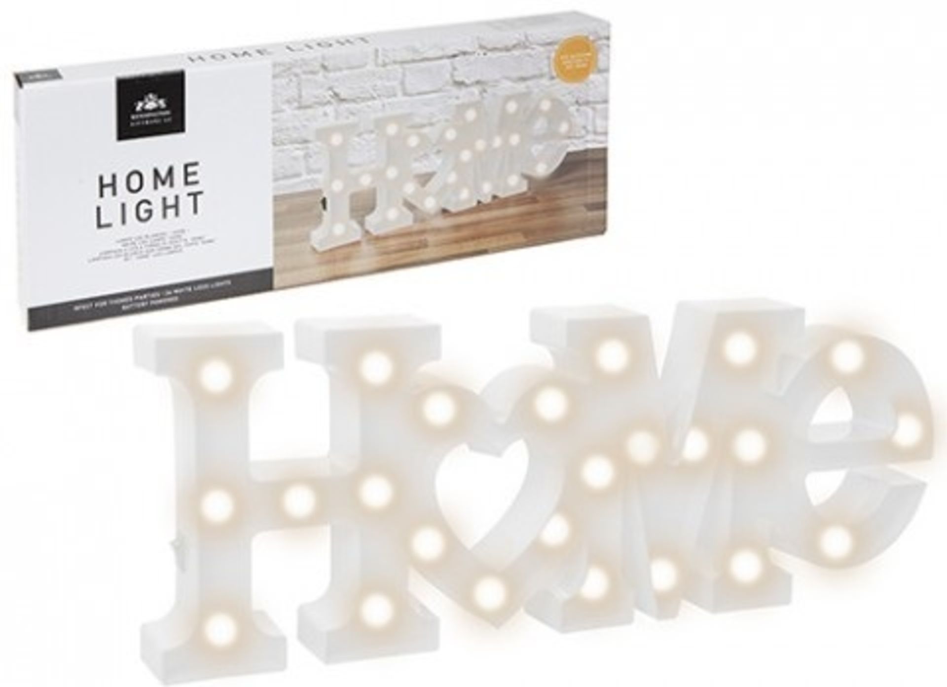 V *TRADE QTY* Brand New White Home Light - Perfect For Themed Parties - With 24 White LED Lights -