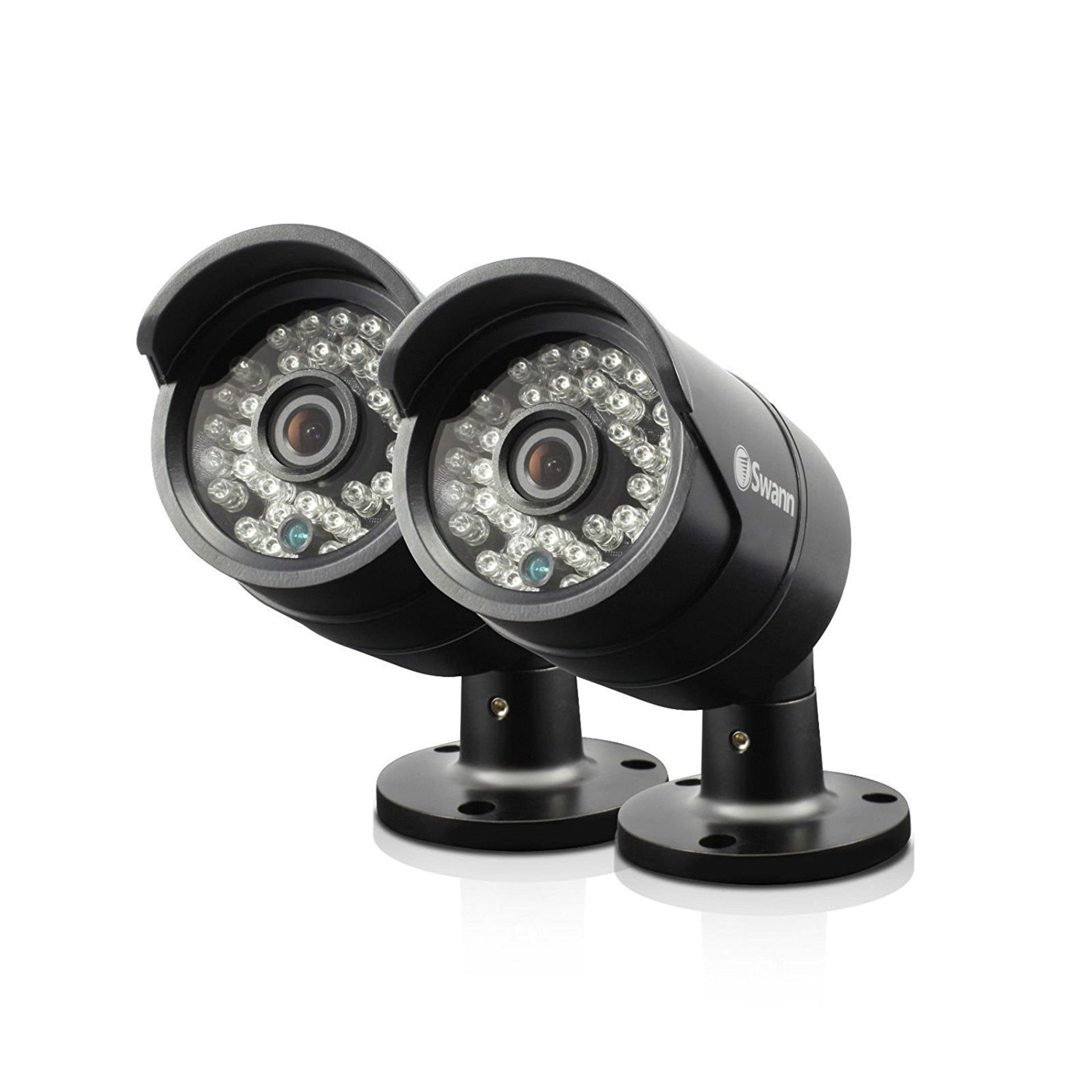 V *TRADE QTY* Grade A Swann Pro A850 PK2 Twin Pack Multi-Purpose Day/Night Security Camera - Black X