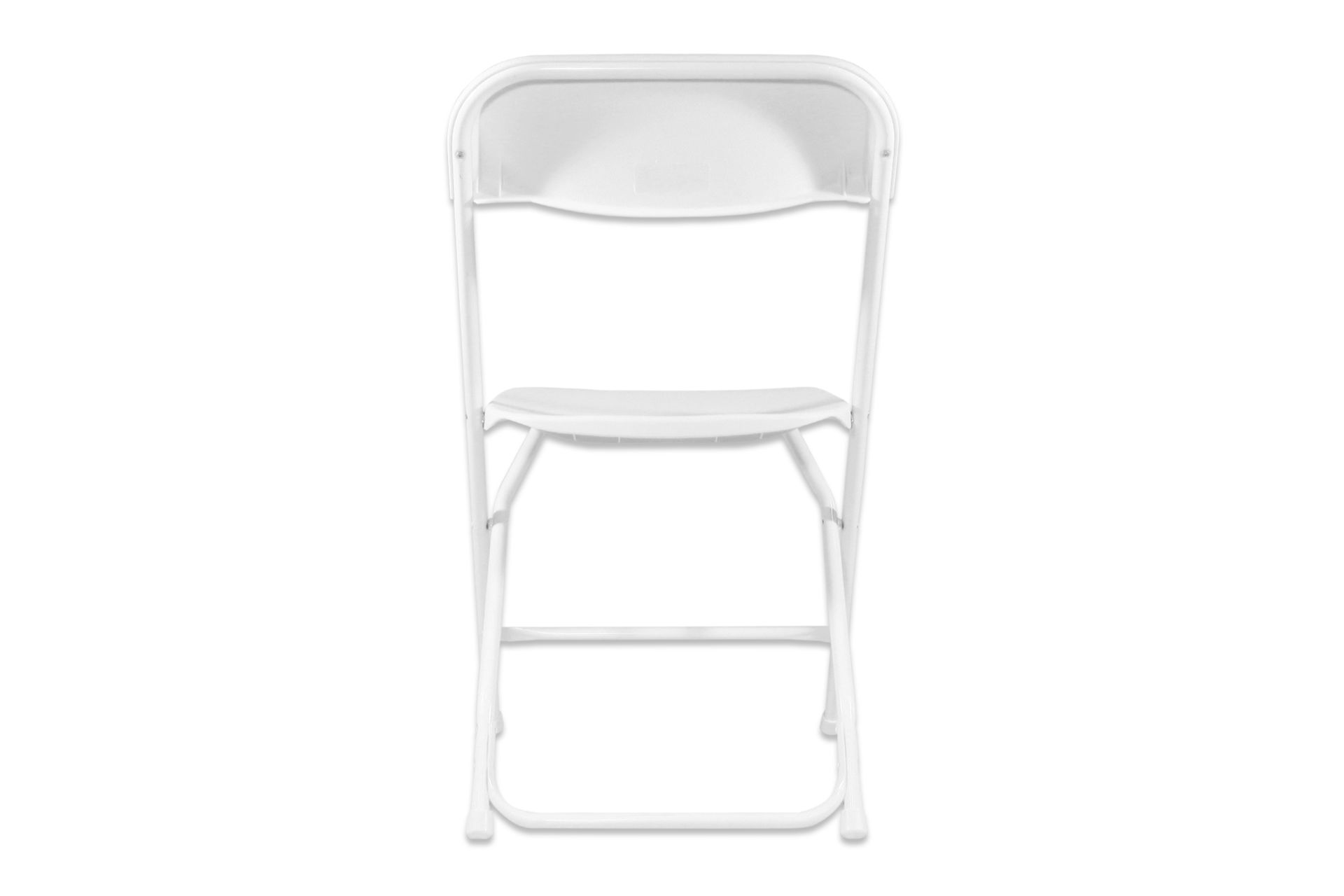 V *TRADE QTY* Grade A Folding Plastic Chair - White X180 YOUR BID PRICE TO BE MULTIPLIED BY ONE - Image 2 of 6