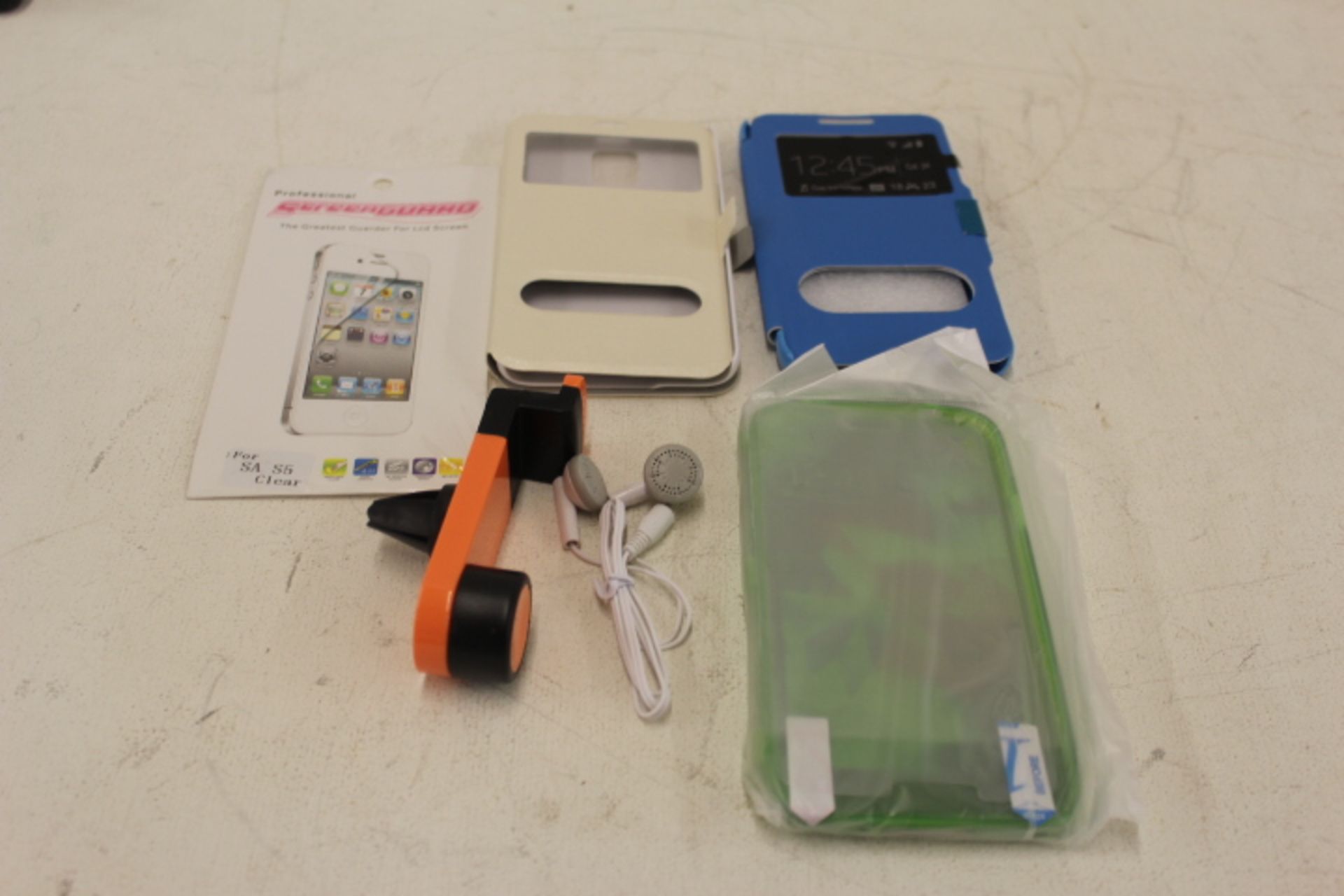 Bag With Six Accessories For Samsung Galaxy Smartphones