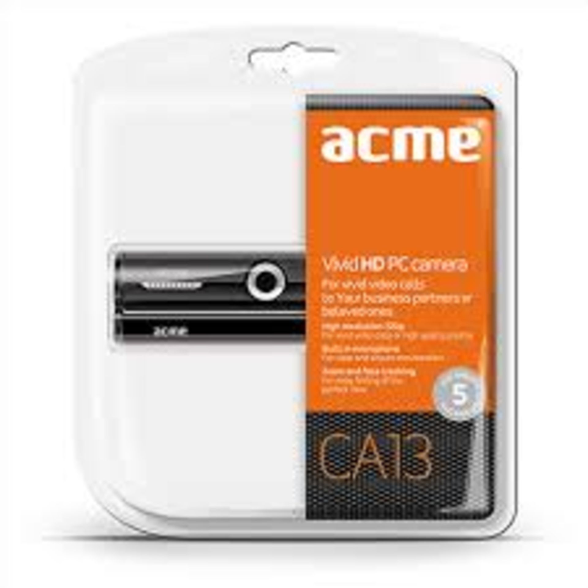 V Brand New ACME Vivid HD PC Webcam - USB 2.0 - 15fps - includes Drivers CD