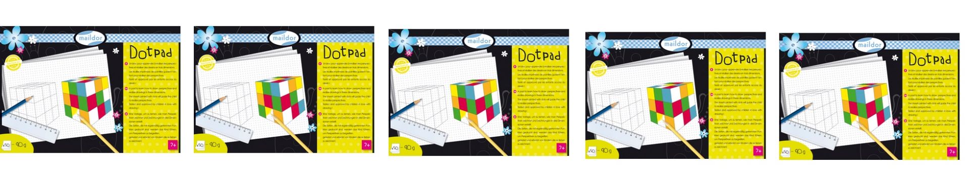 V Brand New A Lot Of Four Maildor Dot Pads A Pad To Learn How To Draw Perspectives & Realize