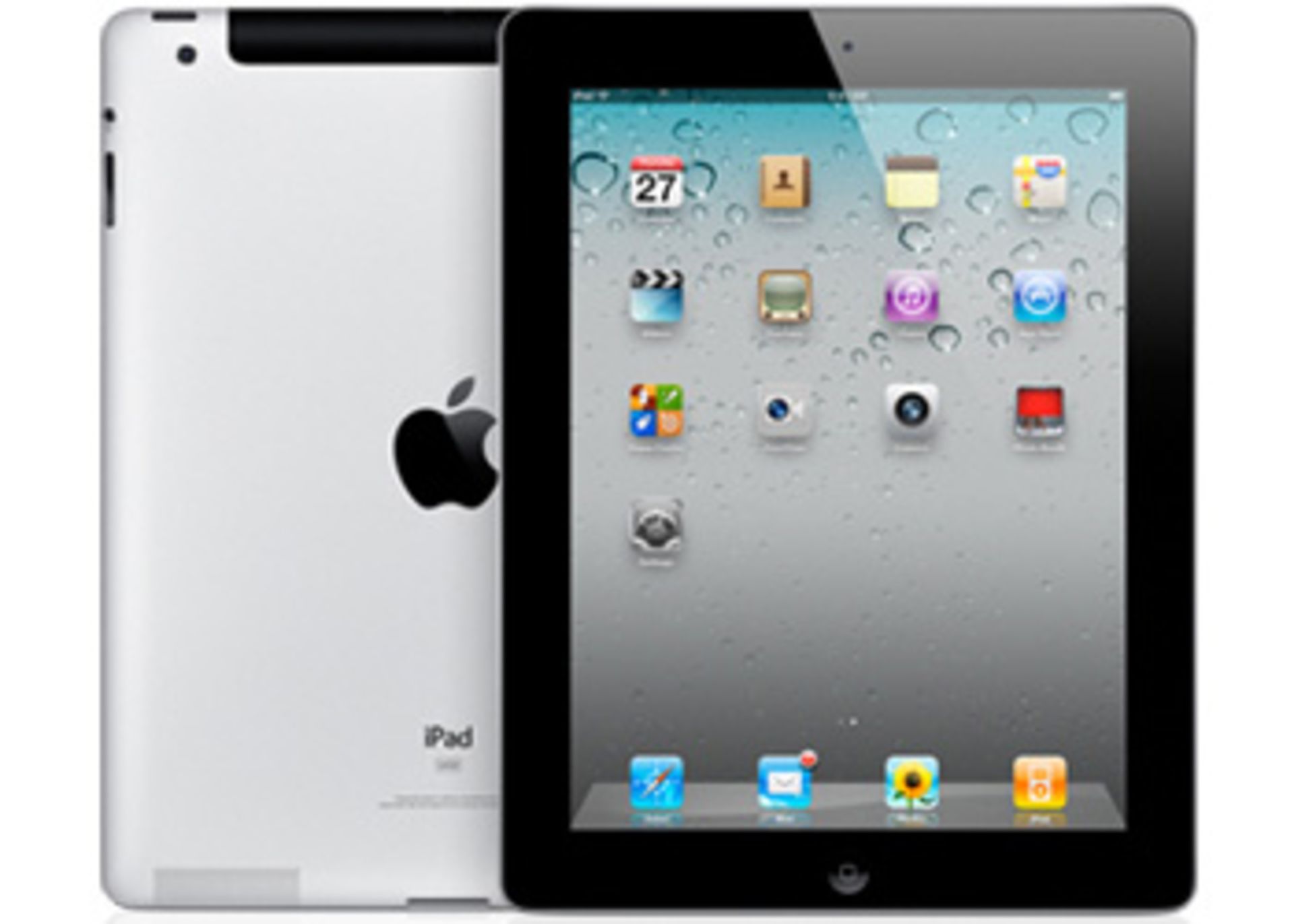 V *TRADE QTY* Grade A Apple iPAD 2 16GB WiFi Front And Rear Facing Cameras Boxed With Accessories