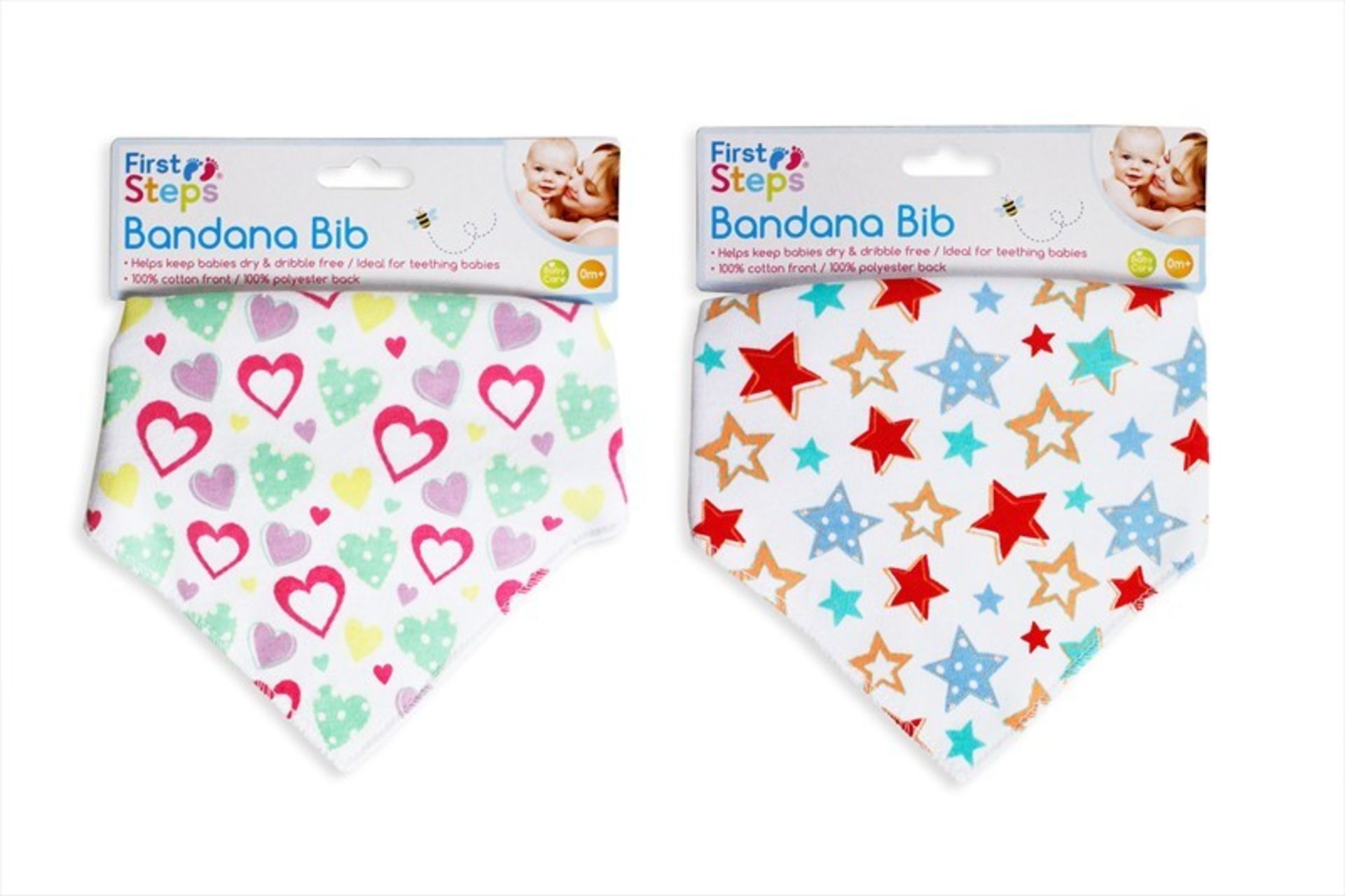 V Brand New A Lot Of Seventy Two First Steps Baby Bandana Dribble Bibs