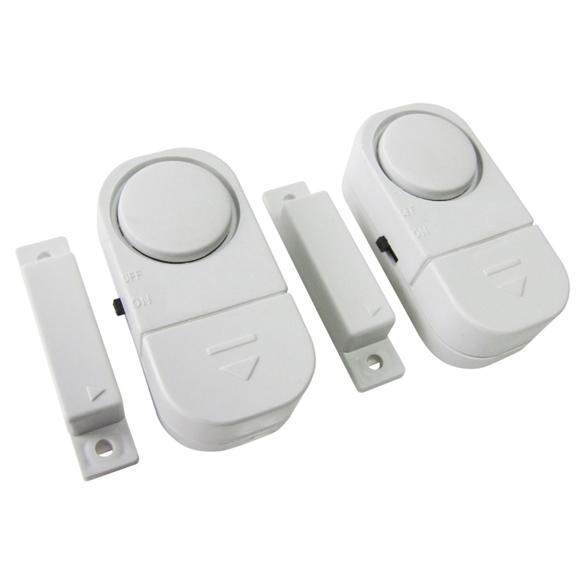 V *TRADE QTY* Brand New 2 Piece Door And Window Entry Alarm Set X 3 YOUR BID PRICE TO BE