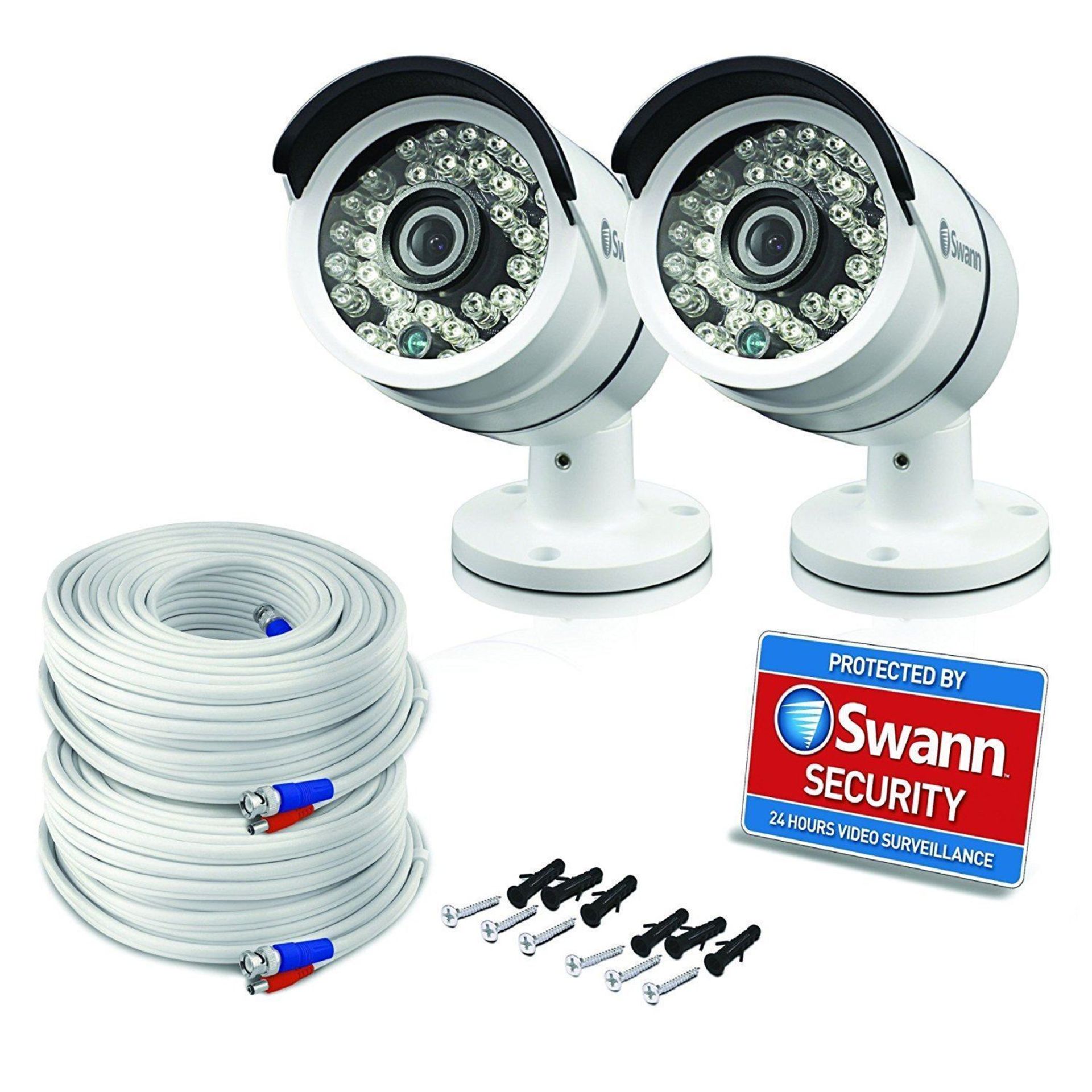 V Grade A Swann PRO-H855 PK2 Multi Purpose Day/Night Twin Camera Set 1080p Bullet Camera