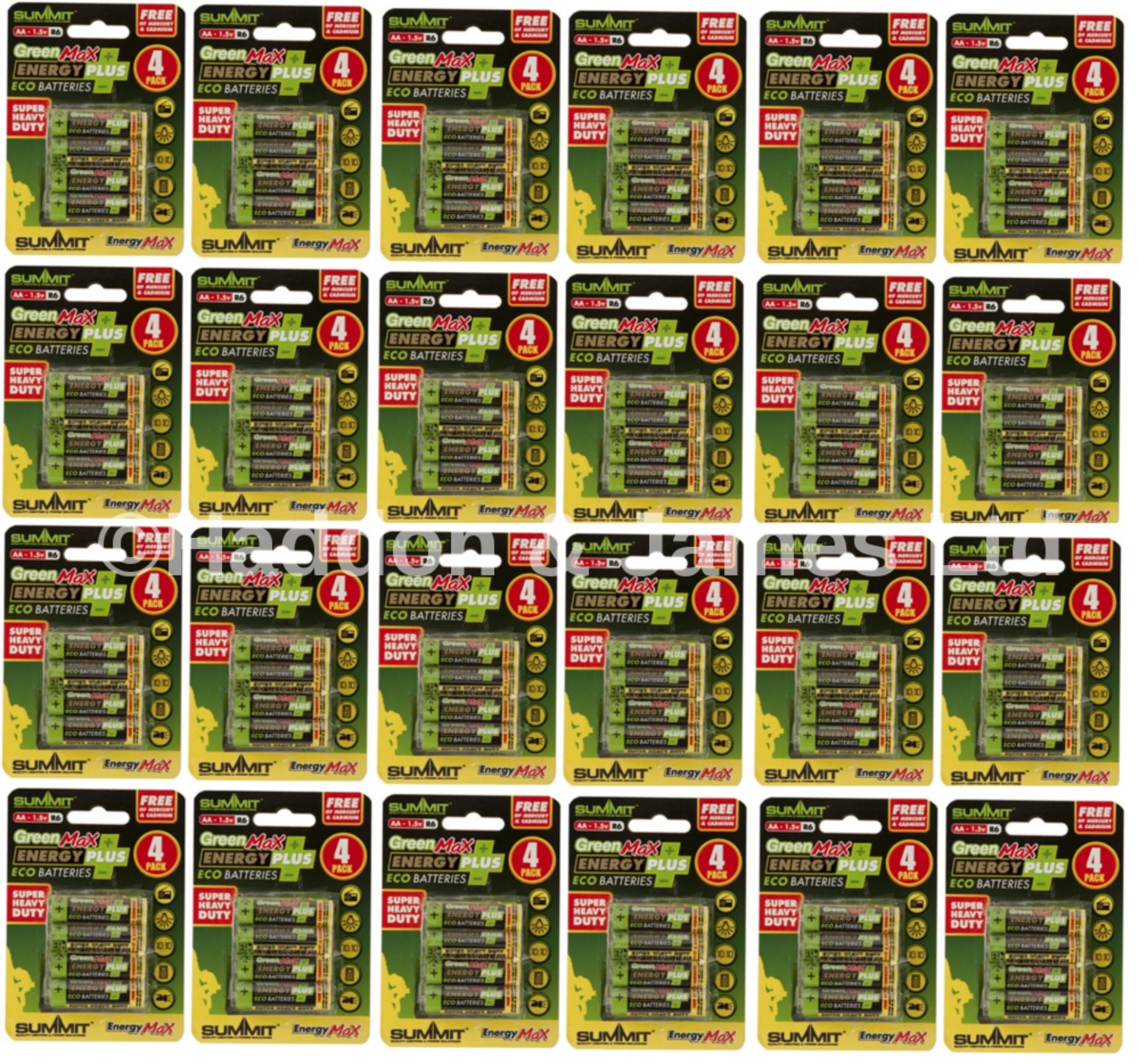 V Brand New Ninety Six Energy Plus Batteries (24 Cards Of 4) X 2 YOUR BID PRICE TO BE MULTIPLIED
