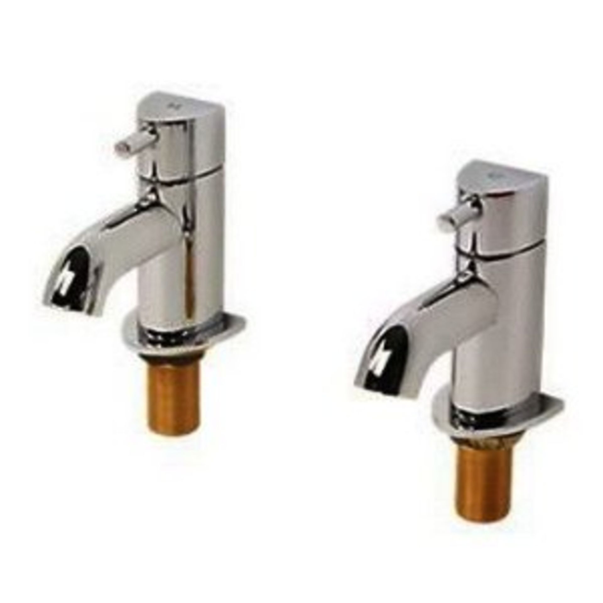 V Brand New Moretti Acqua Bath Taps - Brass Threaded Inlets - Polished Chrome ú64.97