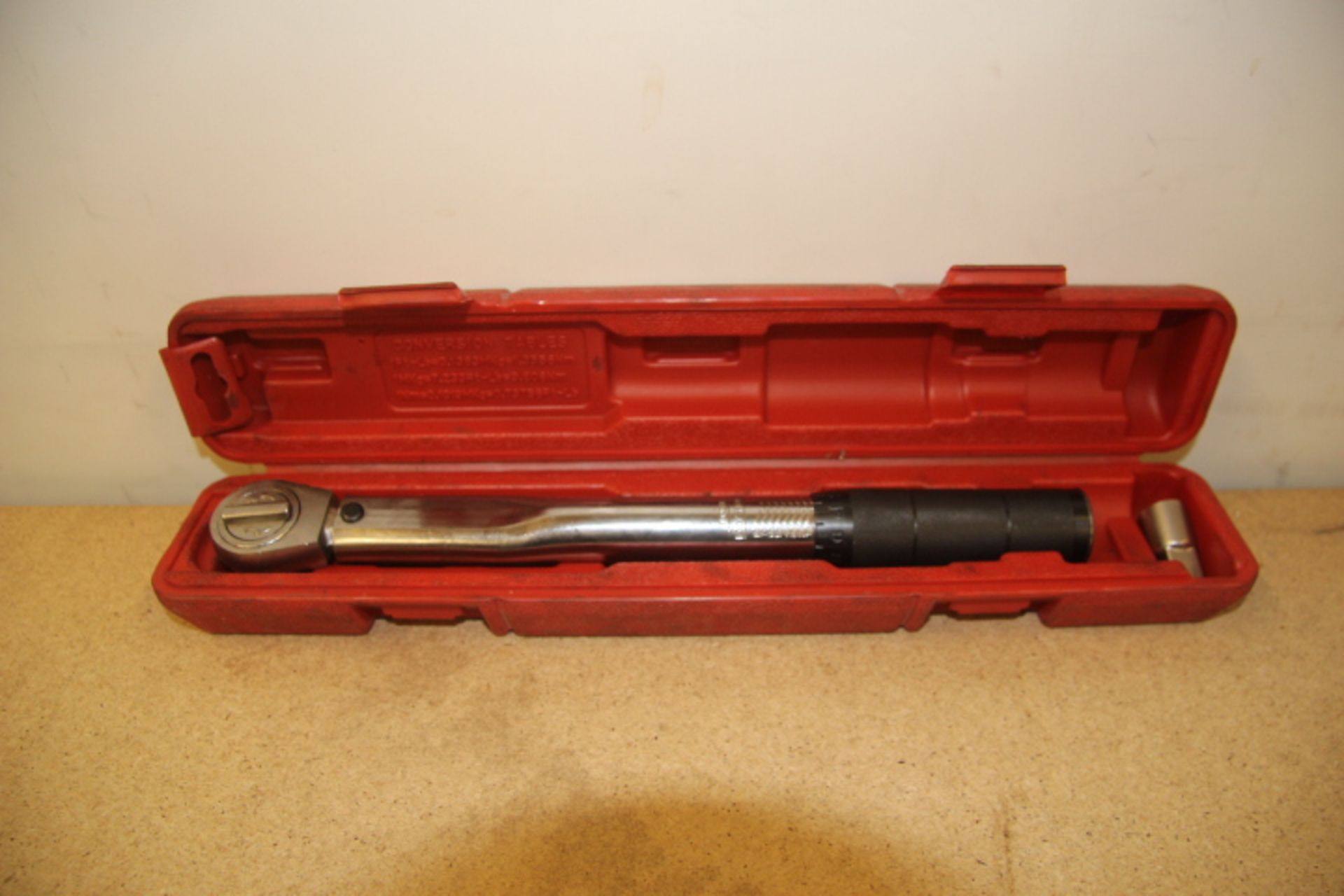 Grade U Neilsen 3/8 Inch Drive Torque Wrench In Red Box