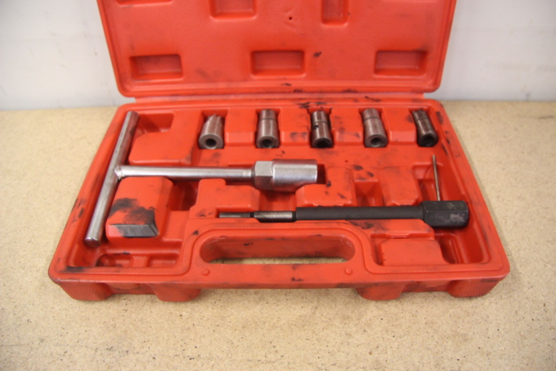 Grade U 7 Piece Diesel Injector Re-seating Tool In Red Case