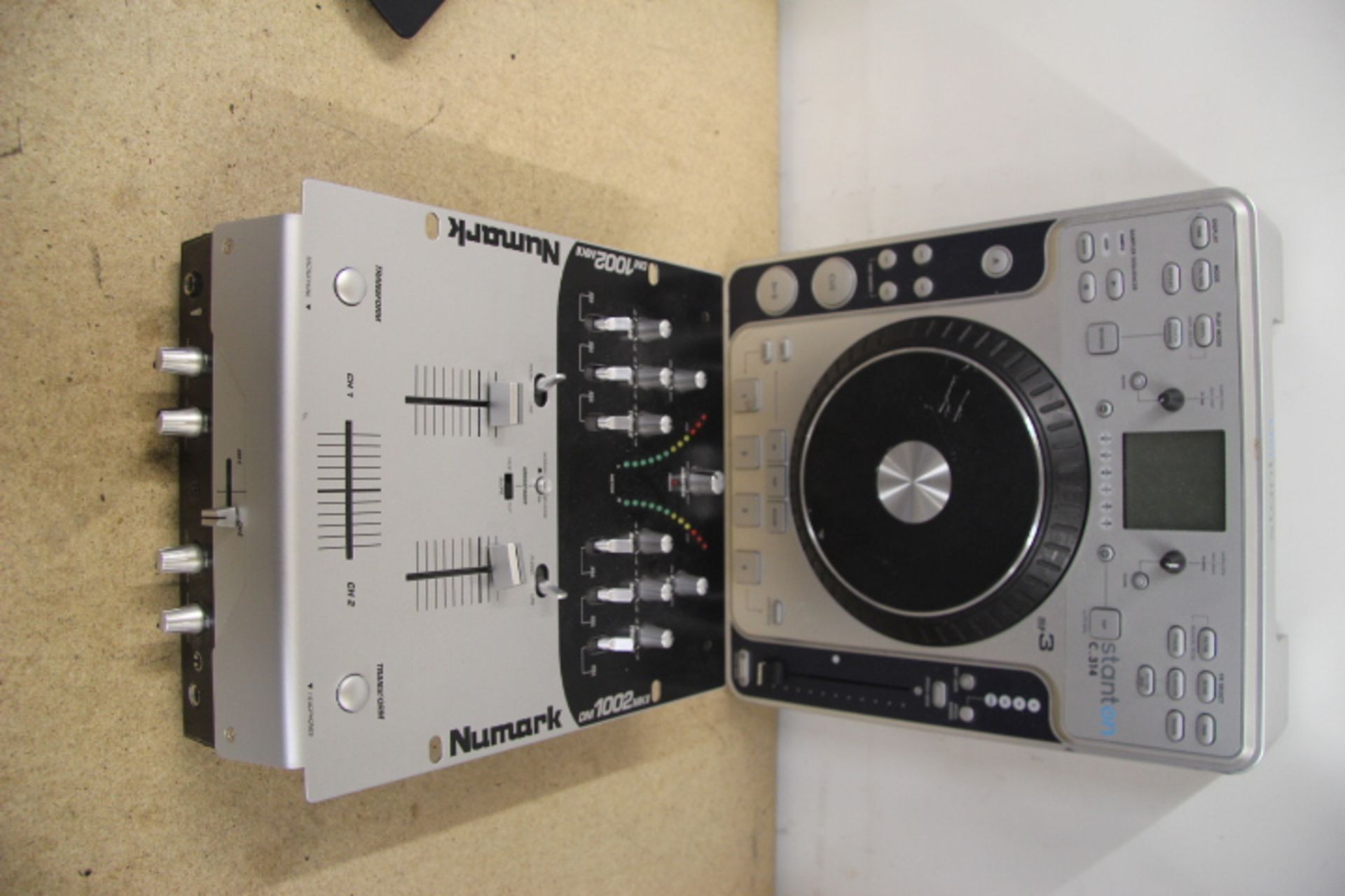Grade U Stanton C.314 CD Player & A Numark DM1002MKII DJ Mixer Deck