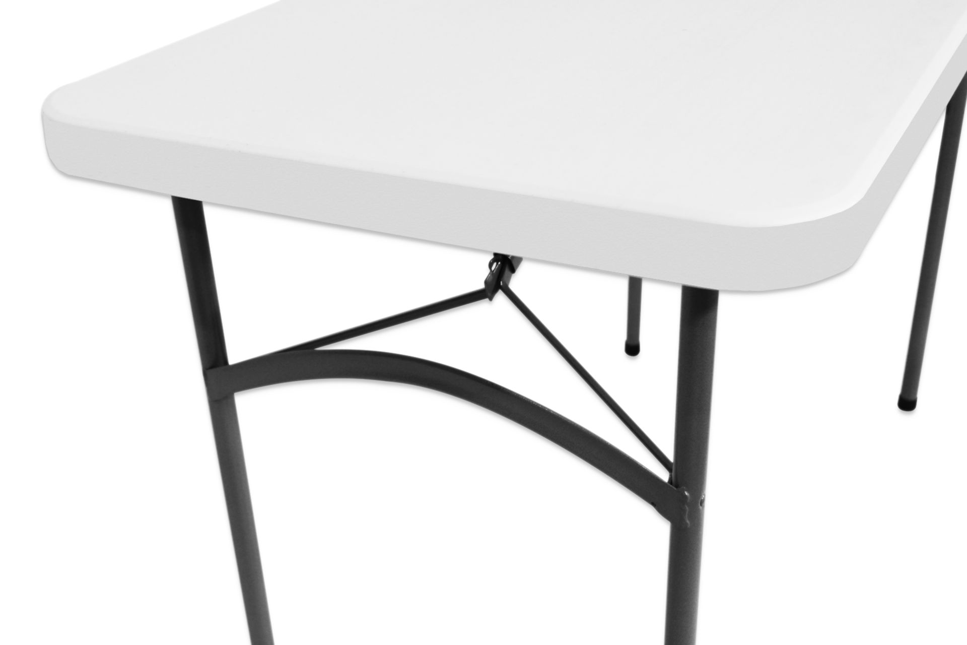 V *TRADE QTY* Grade A 4ft Plastic Trestle Table X250 YOUR BID PRICE TO BE MULTIPLIED BY TWO - Image 3 of 4