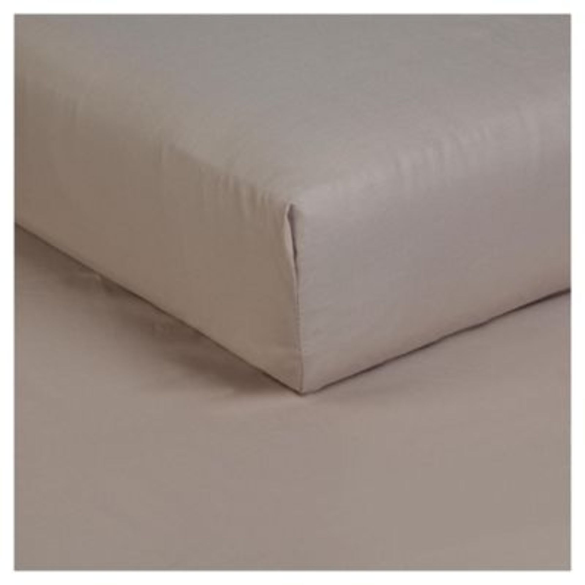 V *TRADE QTY* Brand New Luxury Egyptian Cotton Percale King Size Fitted Sheet - Biscuit/Beige ISP £ - Image 2 of 2