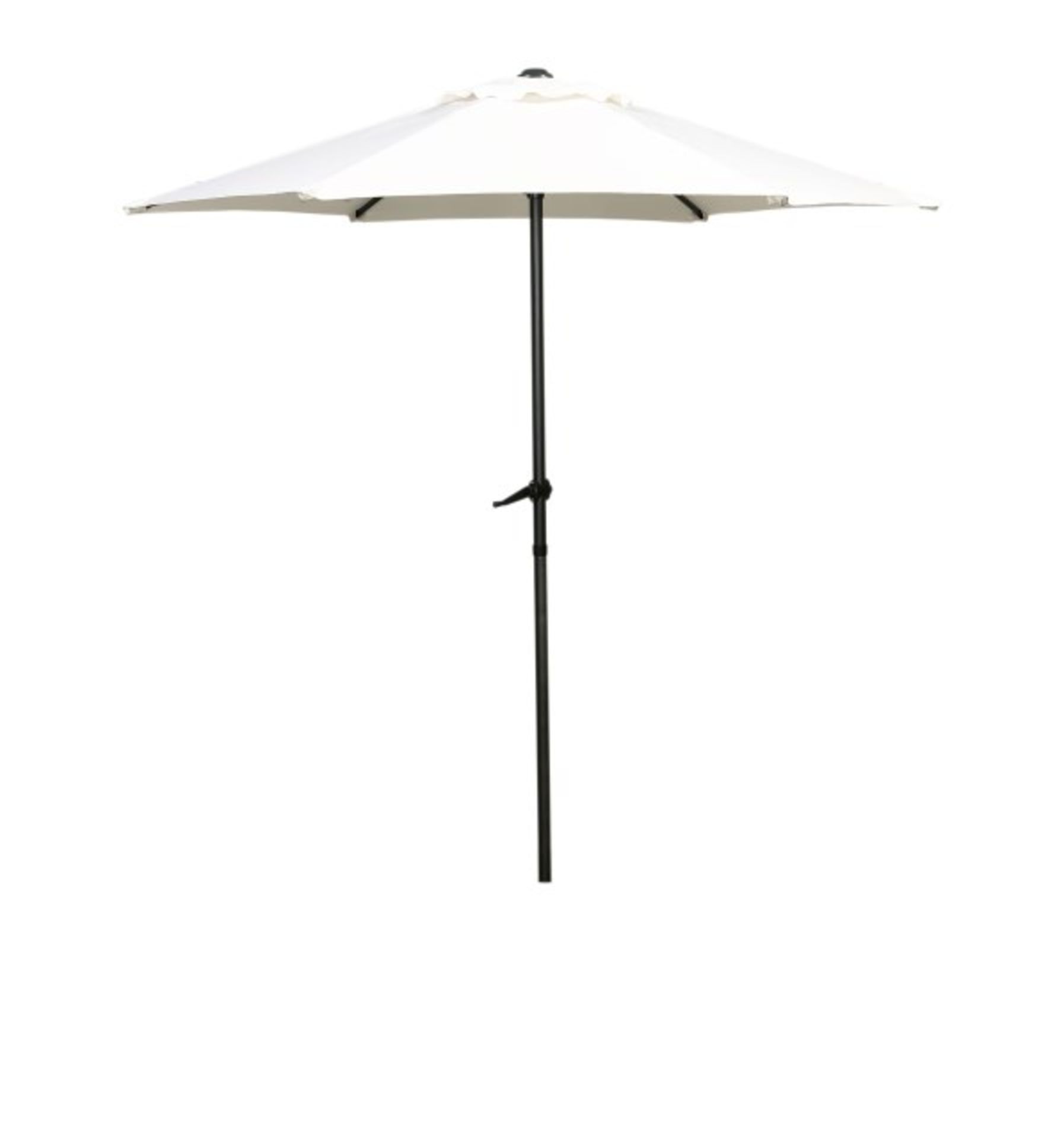 V Brand New Ivory 3m Parasol Stainless Steel Look Aluminium Crank & TIlt