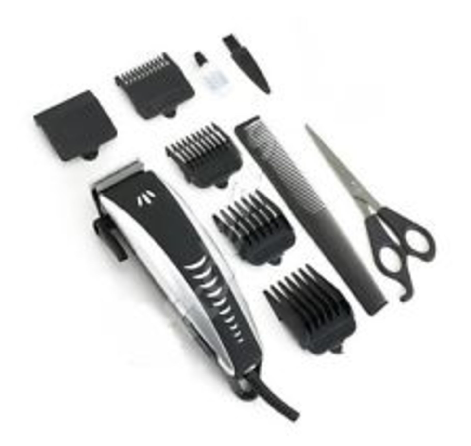 V Brand New Professional Hair Clipper set 8in1 Accessories including 4 Melal Plastic Att Combs No.