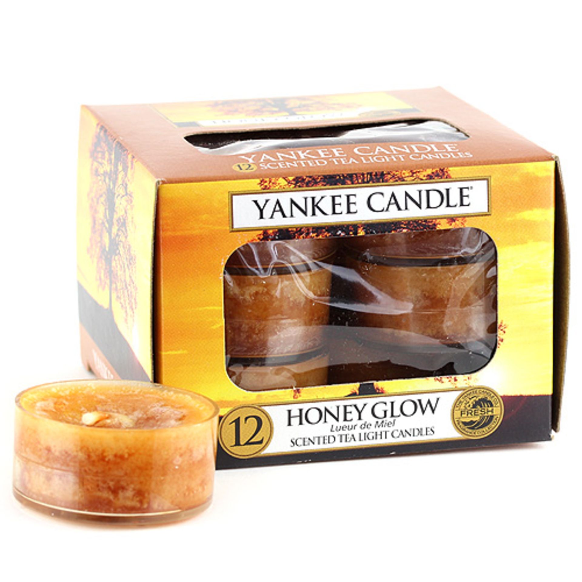 V *TRADE QTY* Brand New 12 Yankee Candle Scented Tea Light Candles Honey Glow eBay Price £8.24 X 5