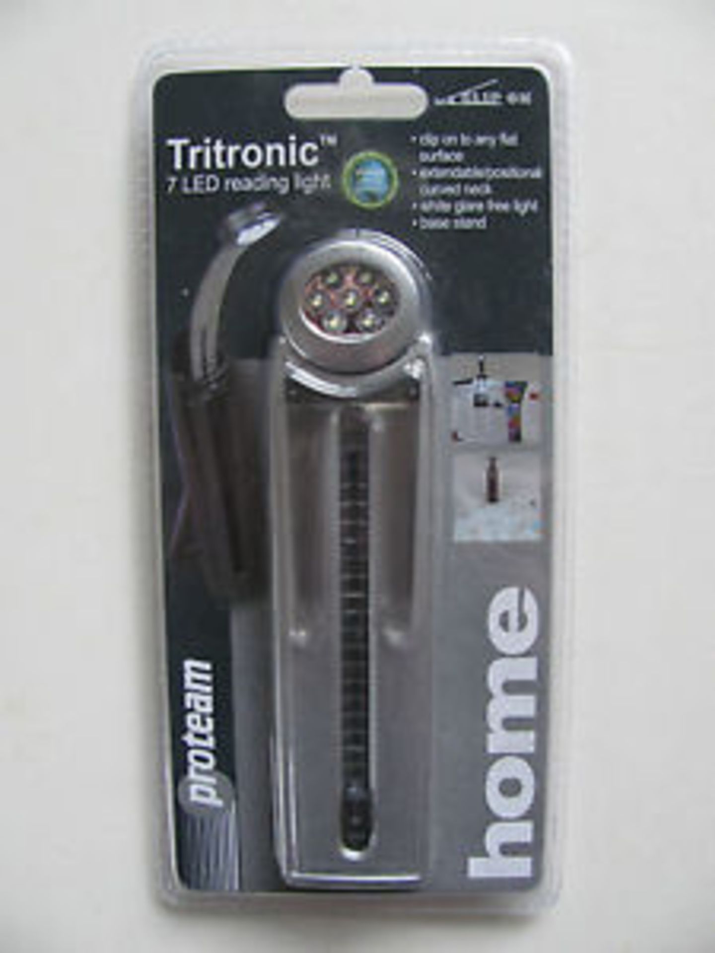 V Brand New Tritronic 7 LED Reading Light With Clip & Stand X 2 YOUR BID PRICE TO BE MULTIPLIED BY