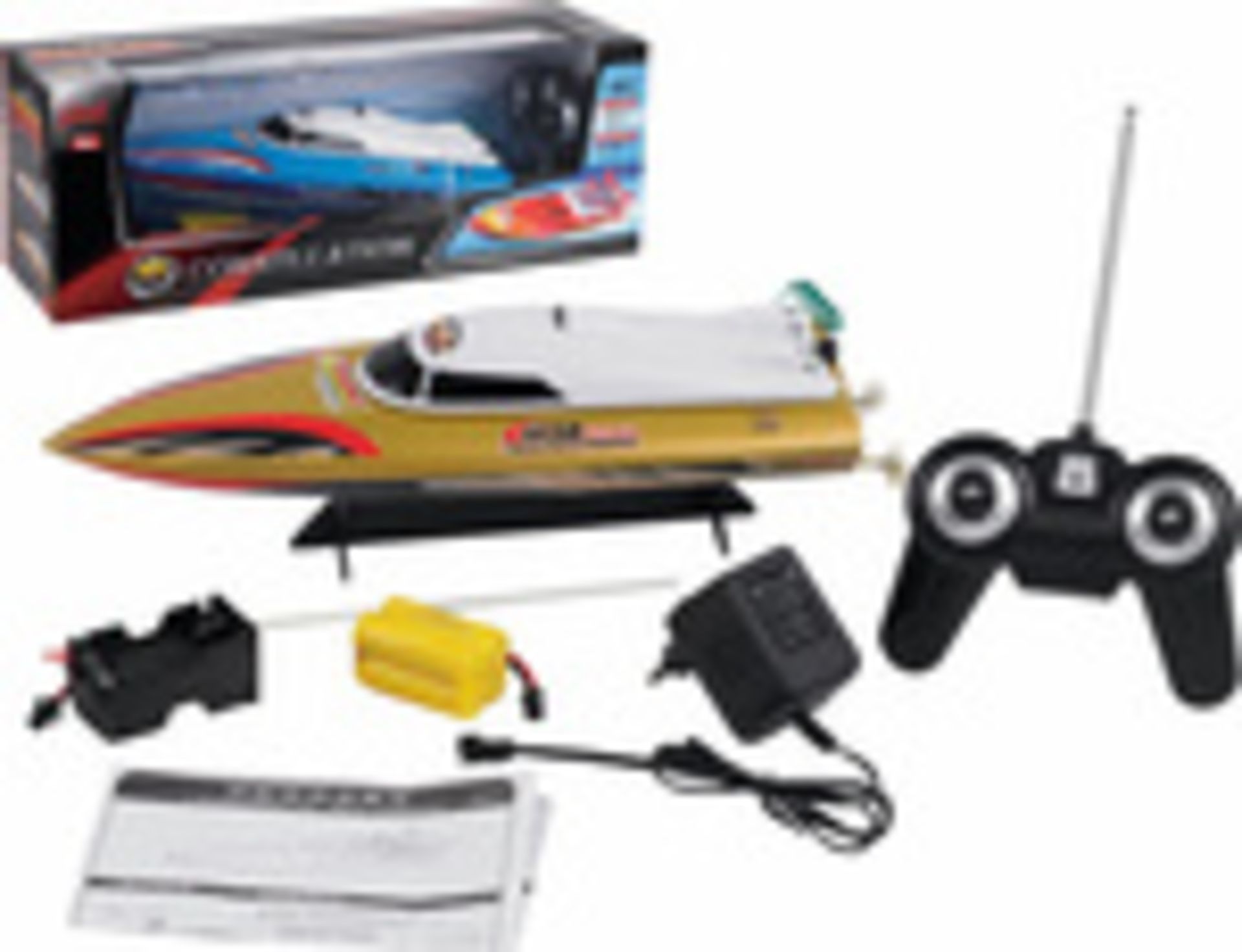 V Grade A R/C 25 KPH Model Race Boat With Approx 100 metres control