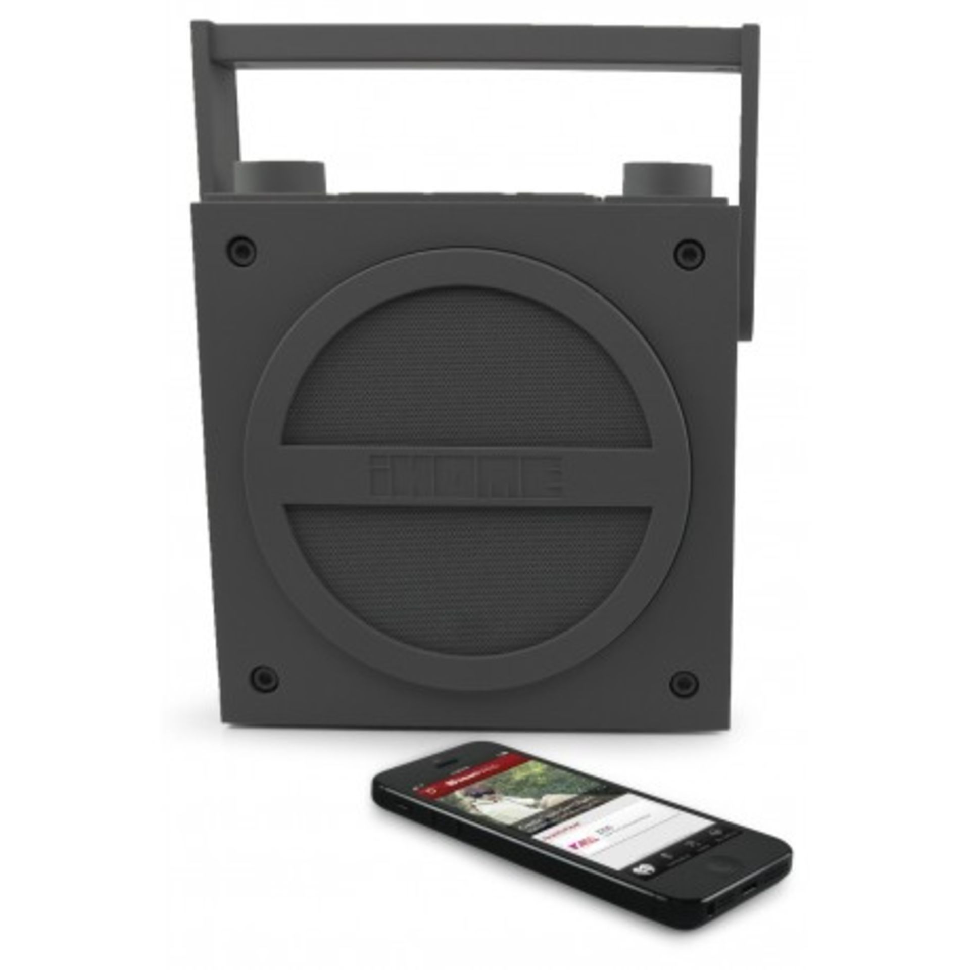 V *TRADE QTY* Brand New iHome Wireless Bluetooth Rechargeable Boom Box - Up to 6 Hours of battery