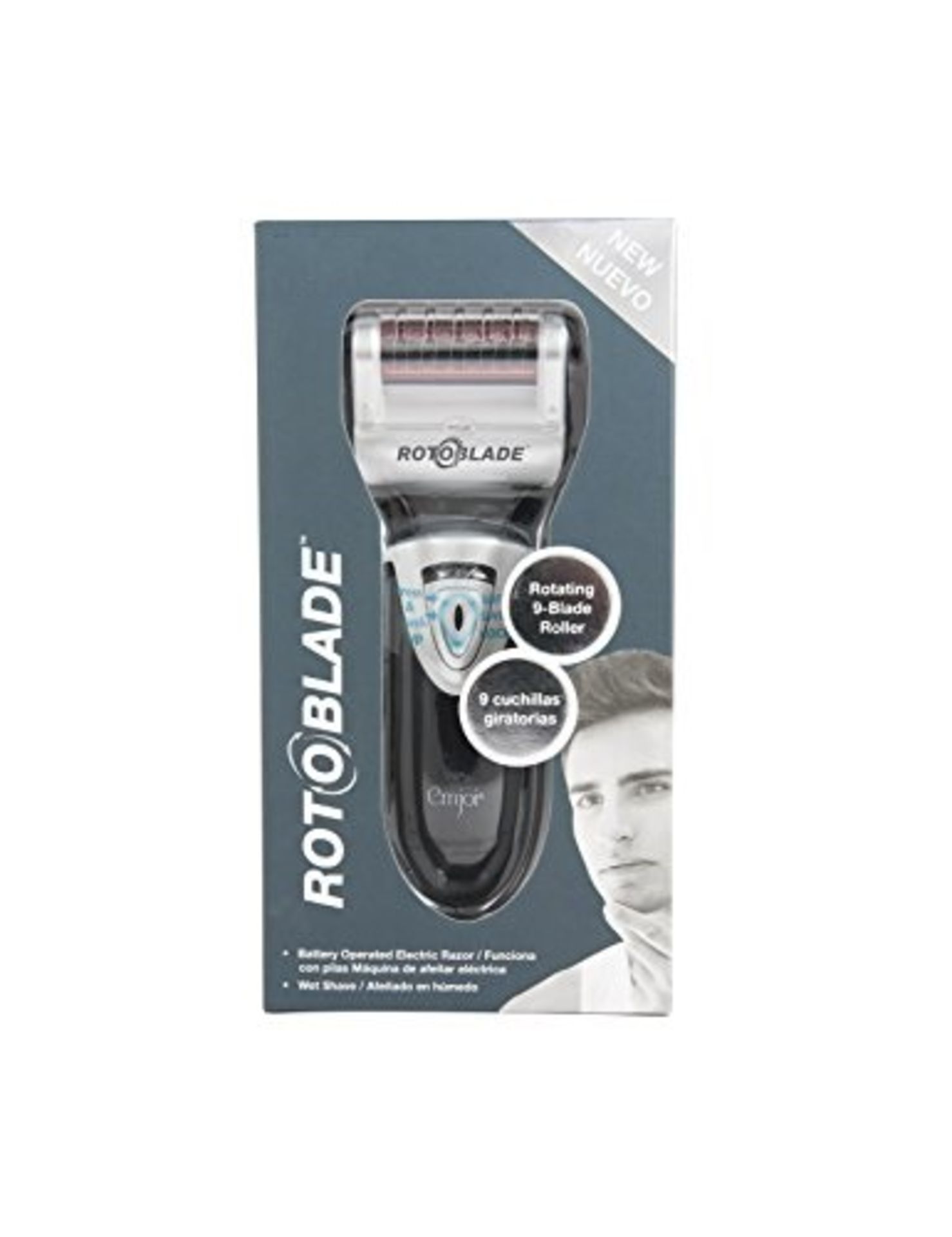 V Brand New RotoBladed Waterproof Electric Razor 9 Rotating Blades at 30RPM CLoser Safer Faster - Image 2 of 2