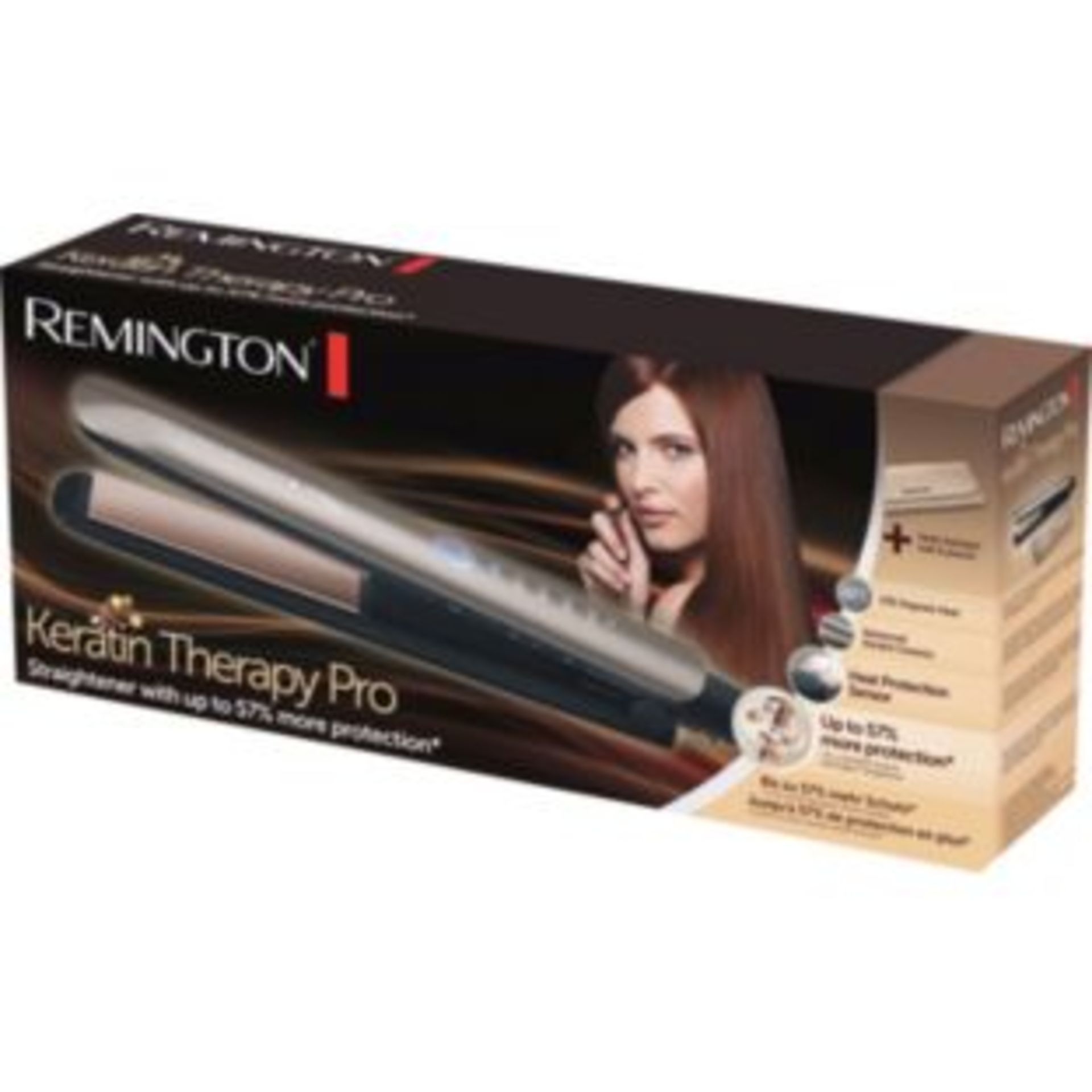 V Brand New Remington Keratin Therapy Pro Straighteners With 57% More Protection (As Seen On TV) - Image 2 of 2
