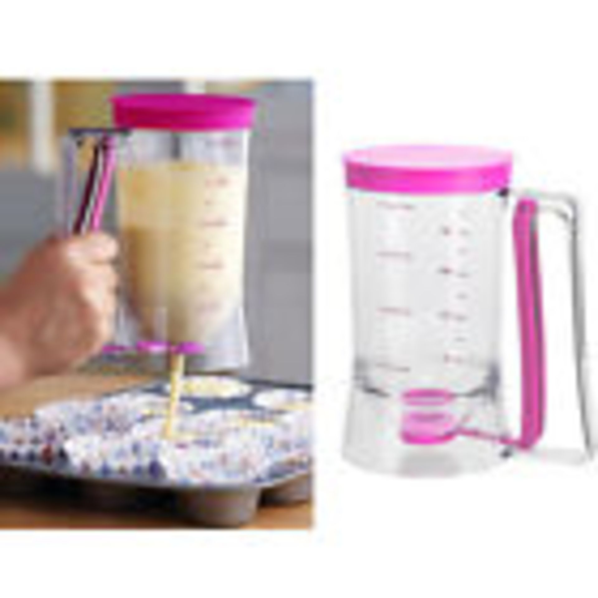 V Brand New Batter Mix Dispenser For Cakes Pancakes Etc - Holds 900ml