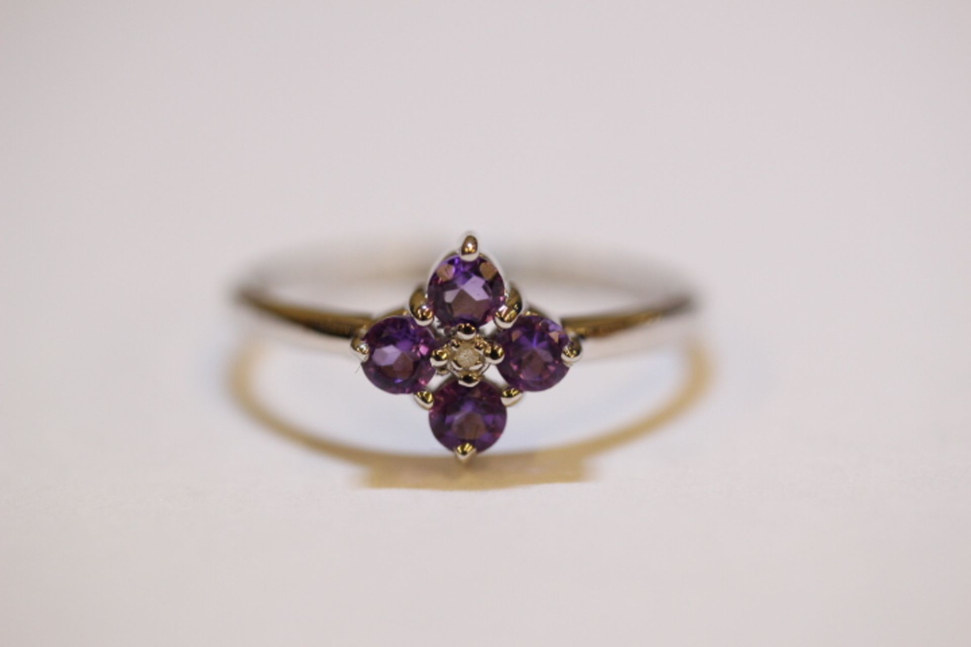 Brand New WM Purple Topaz Star Ring