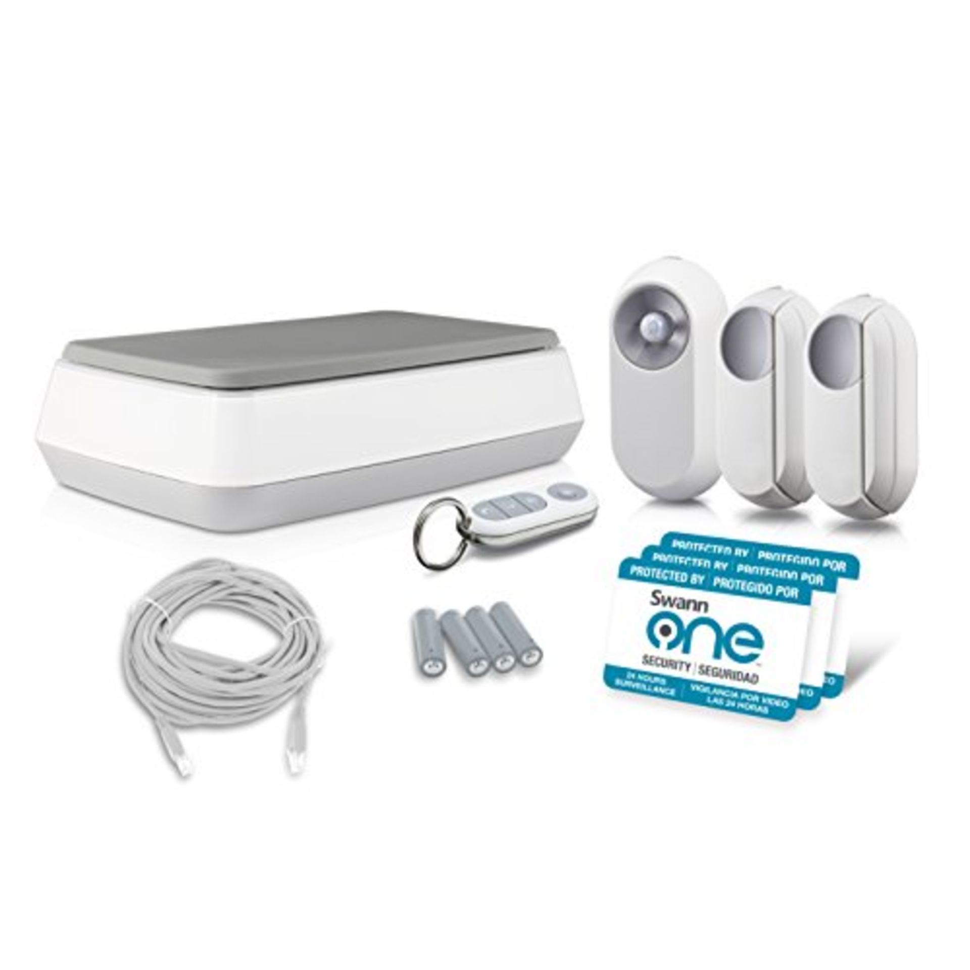 V *TRADE QTY* Grade A Swann One Alarm Starter Kit - Includes 1 x SmartHub 1 x Keyfob remote