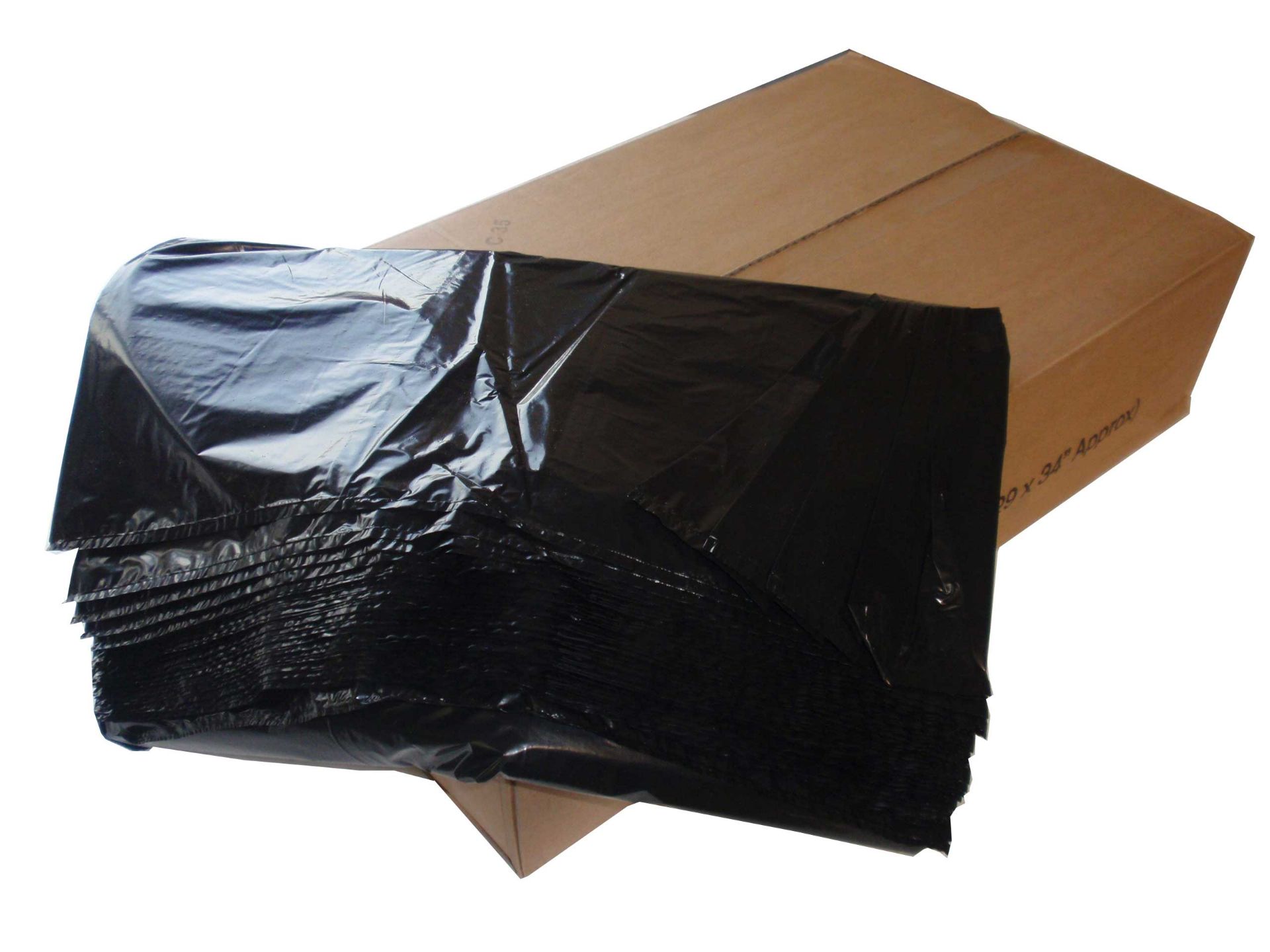 V Brand New 100 Black refuse Sacks 864 x 1168 mm (Approx 140 litres) ISP £32.70 (Bunzl Cleaning) X 2