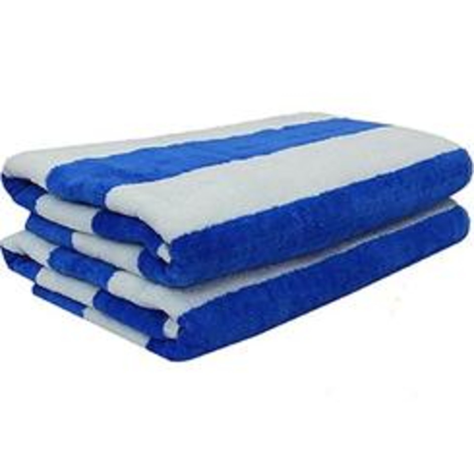 V *TRADE QTY* Grade A Blue & White Hotel/Beach Towel X 6 YOUR BID PRICE TO BE MULTIPLIED BY SIX