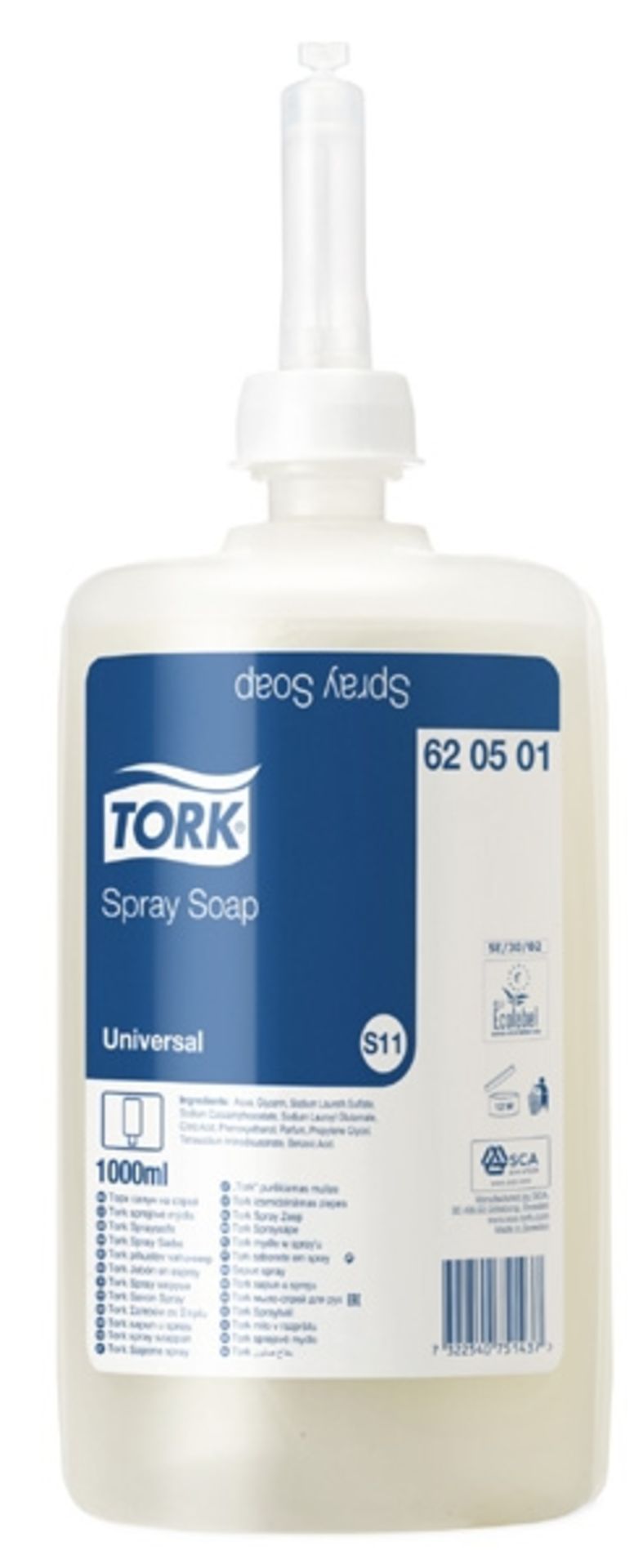 V Brand New A Lot Of Six 1000ml Cartridges Tork Spray Soap ISP 81 Euro (Charlot) X 2 YOUR BID