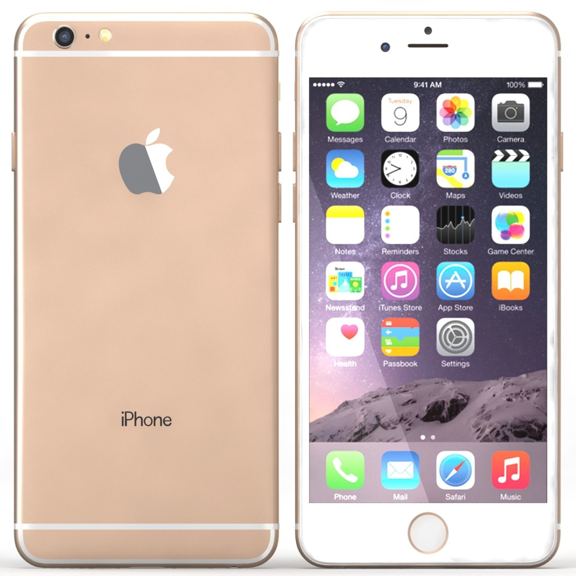 Grade B Apple iPhone 6 16GB Gold Colour Mobile Phone In Box With Accessories In Full Working Order