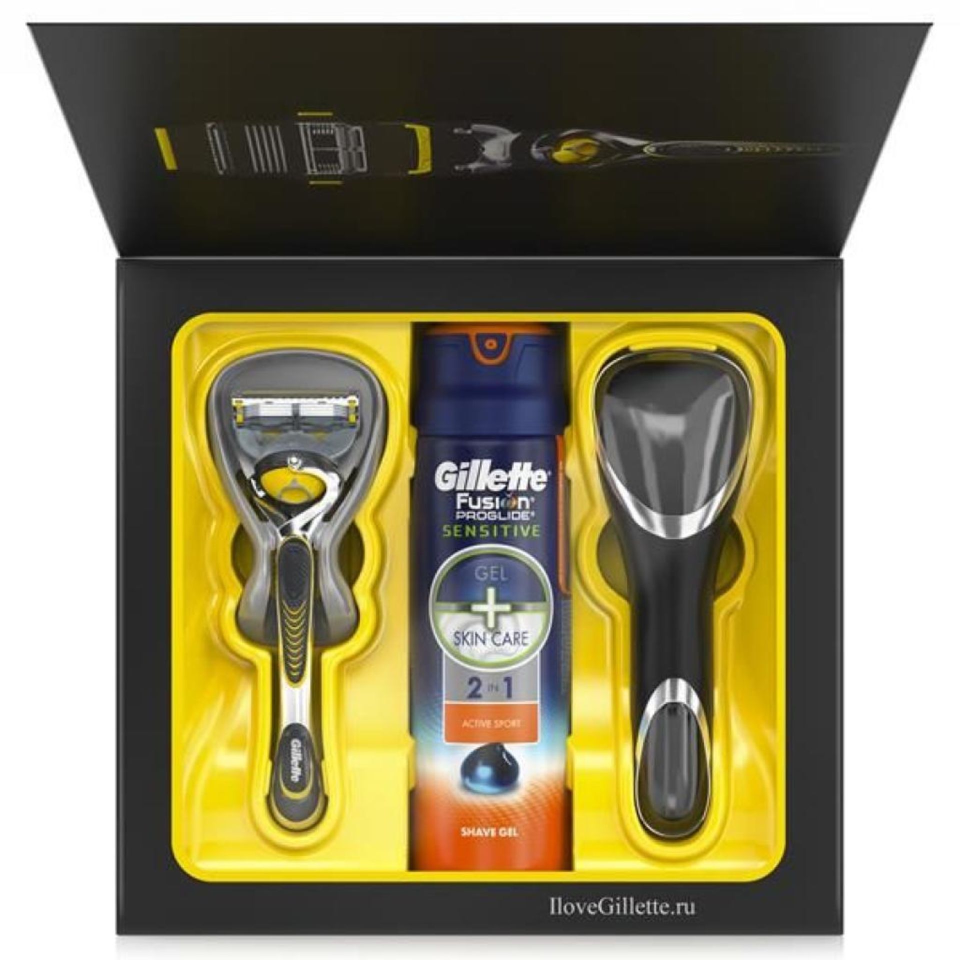 V *TRADE QTY* Brand New Gillette Fusion Proshield Razor & Holder Plus Sensitive Gel + Skincare - Image 2 of 2