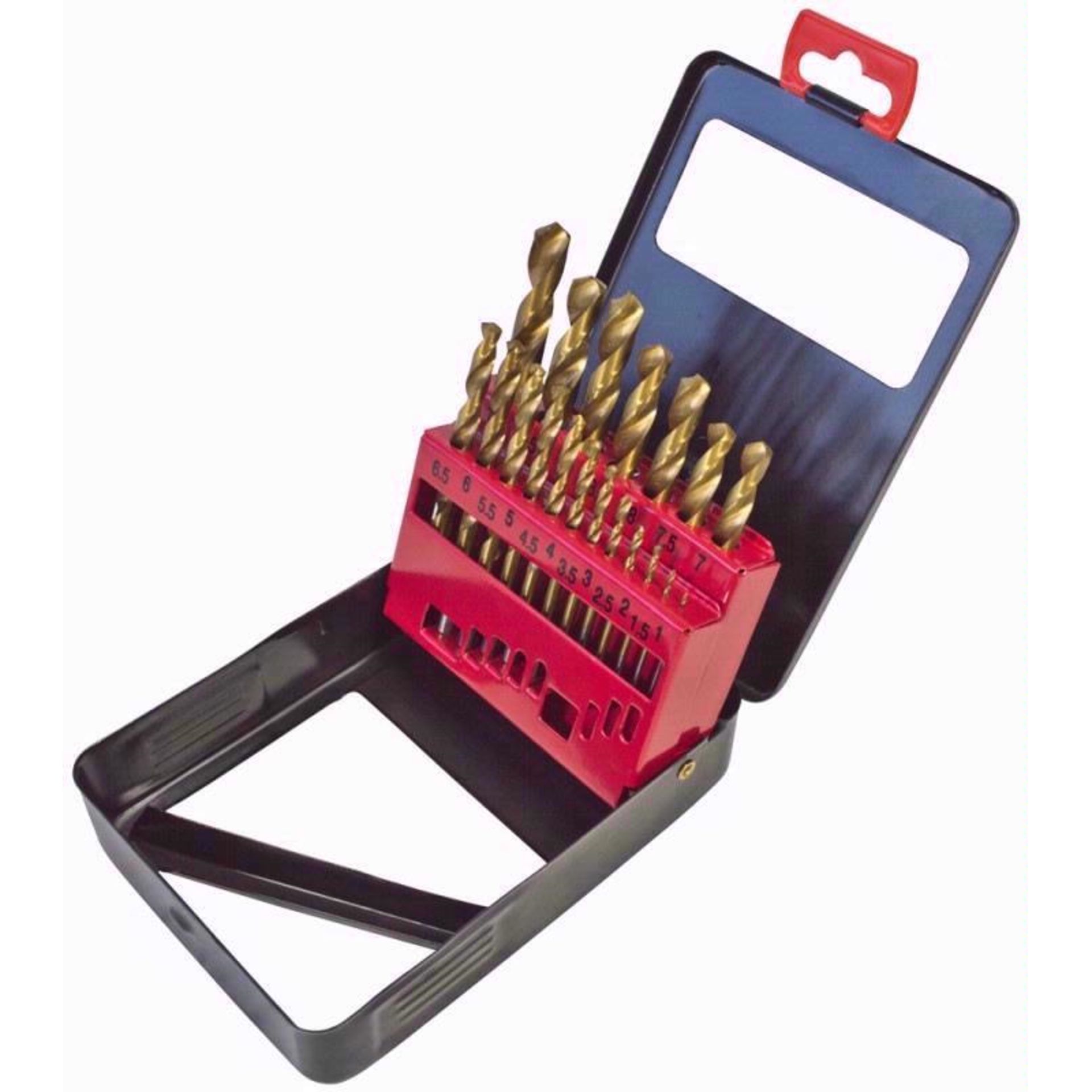 V *TRADE QTY* Brand New Nineteen Piece Titanium Coated Drill Bit Set X 10 YOUR BID PRICE TO BE