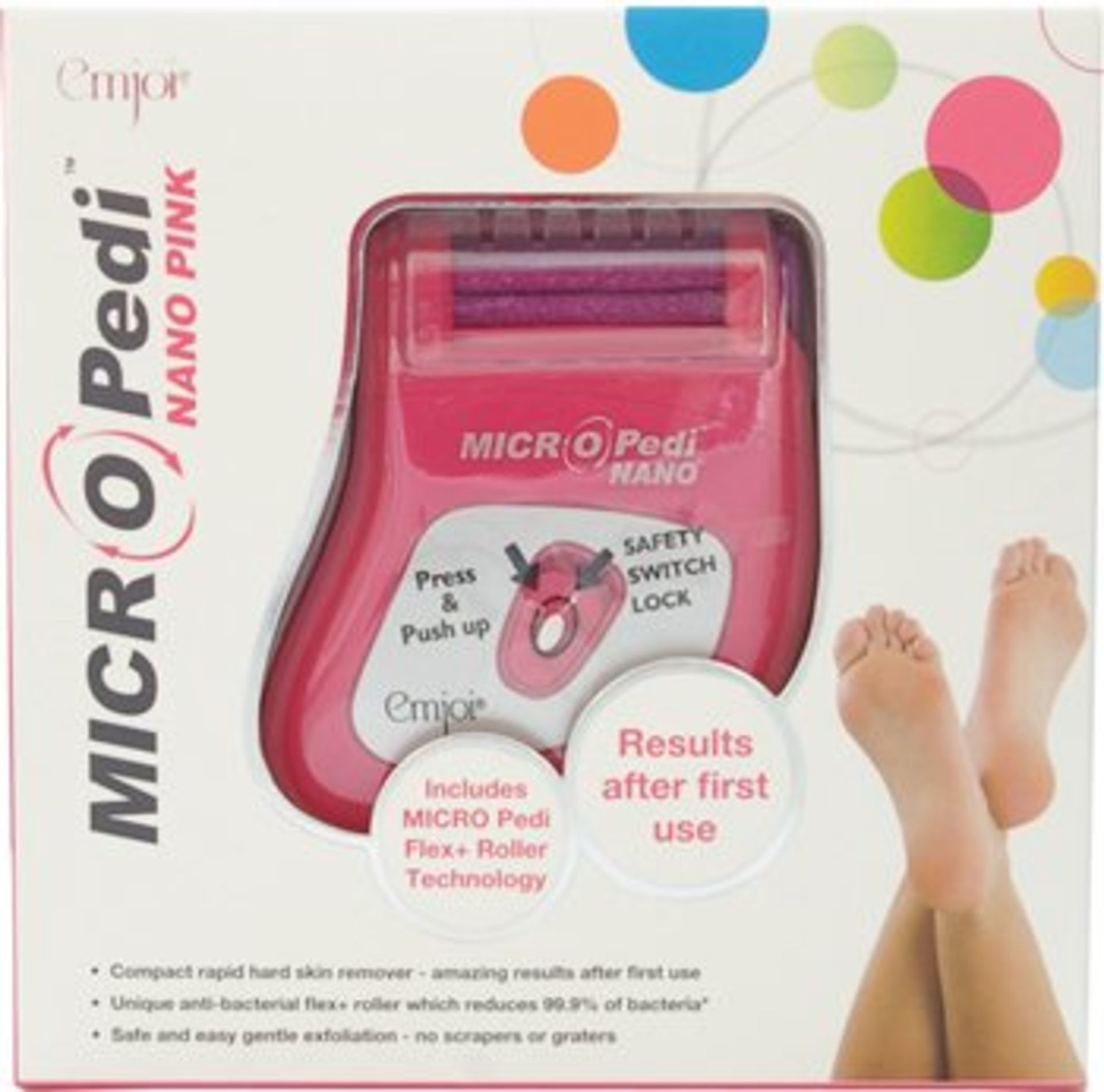 V *TRADE QTY* Brand New Micro Pedi Nano pink pedicure roller ISP £29.99 (Ocado) X 3 YOUR BID PRICE